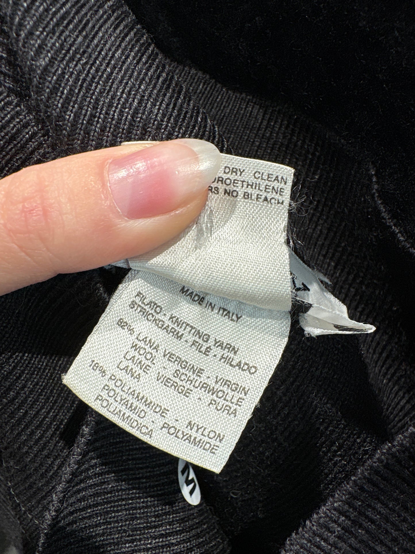 Fustă din tricot de gramaj mare Max Mara charcoal gray