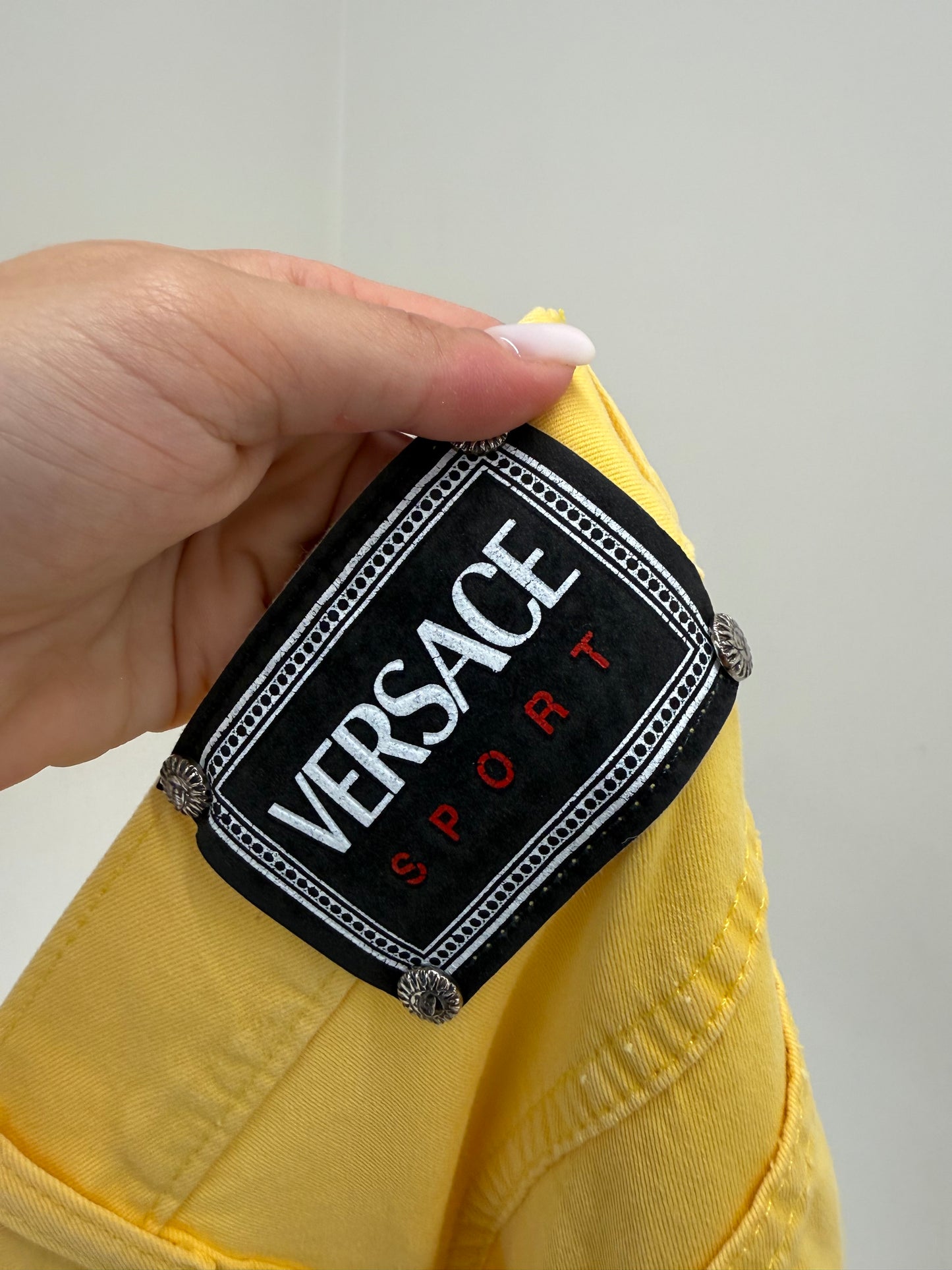 Pantaloni vintage tall Versace mom fit în culoare superbă cu talie ultra înaltă