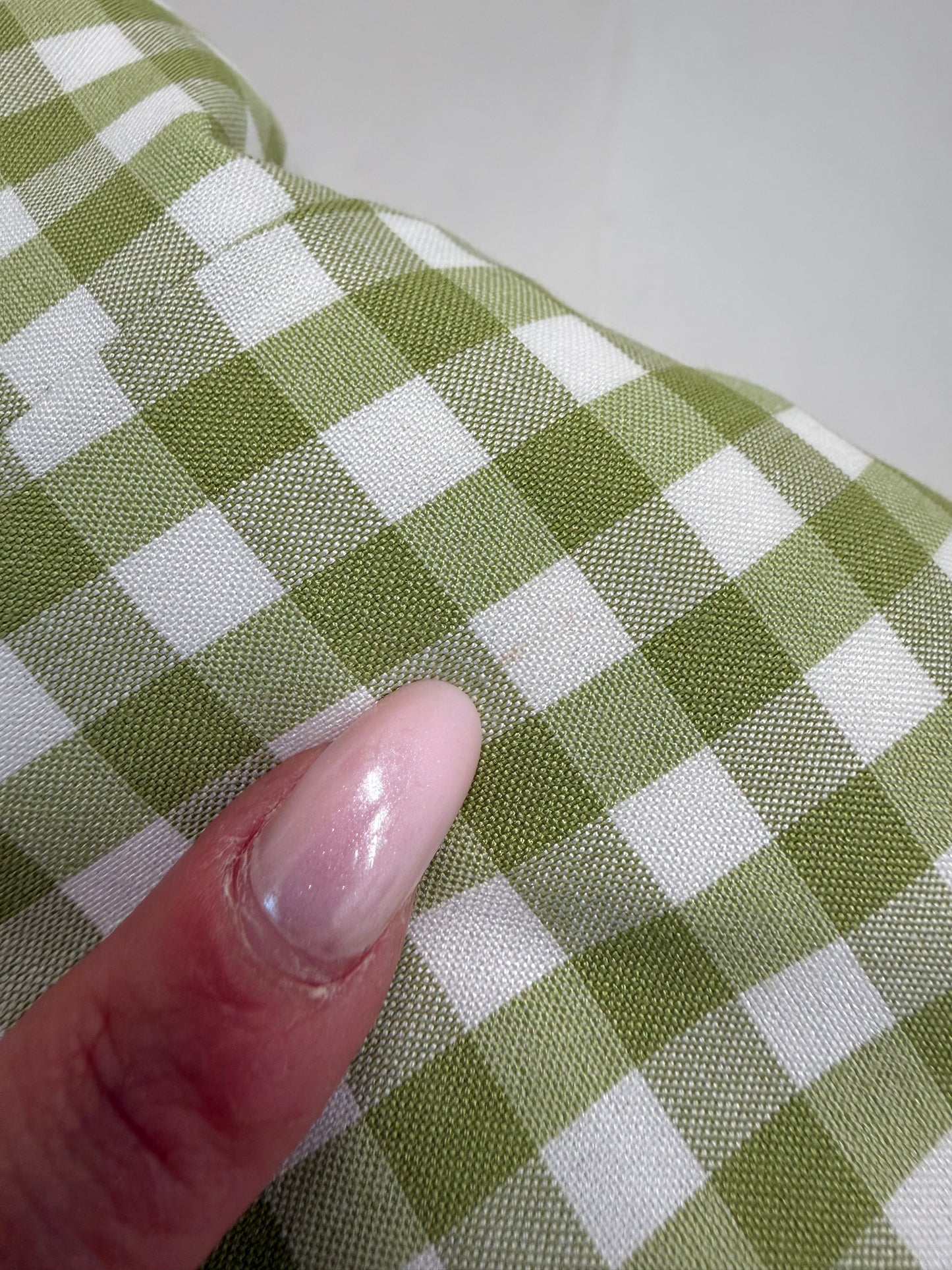 Set gingham din pânză de bumbac cu corsaj și fustă creion