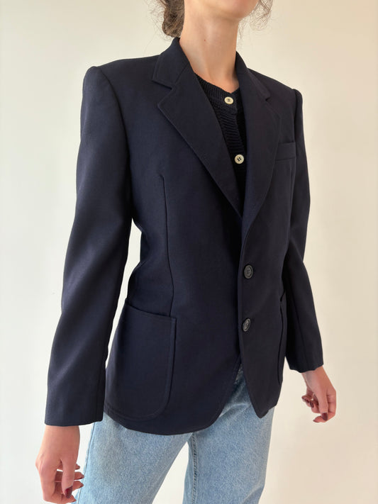 Sacou vintage în stil Prada din lana structurată