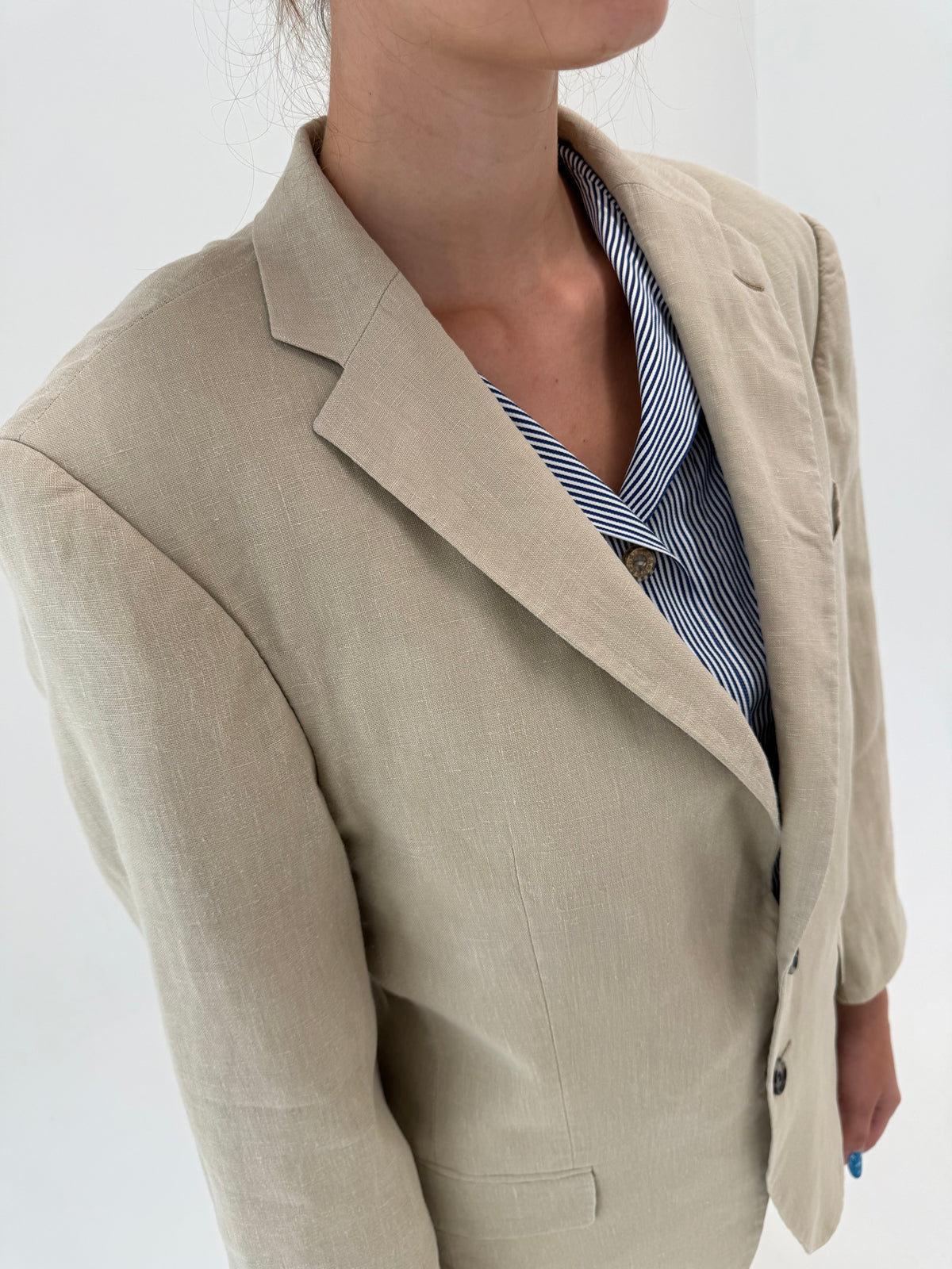 Sacou camel Tommy Hilfiger petite din in în croi clasic atemporal