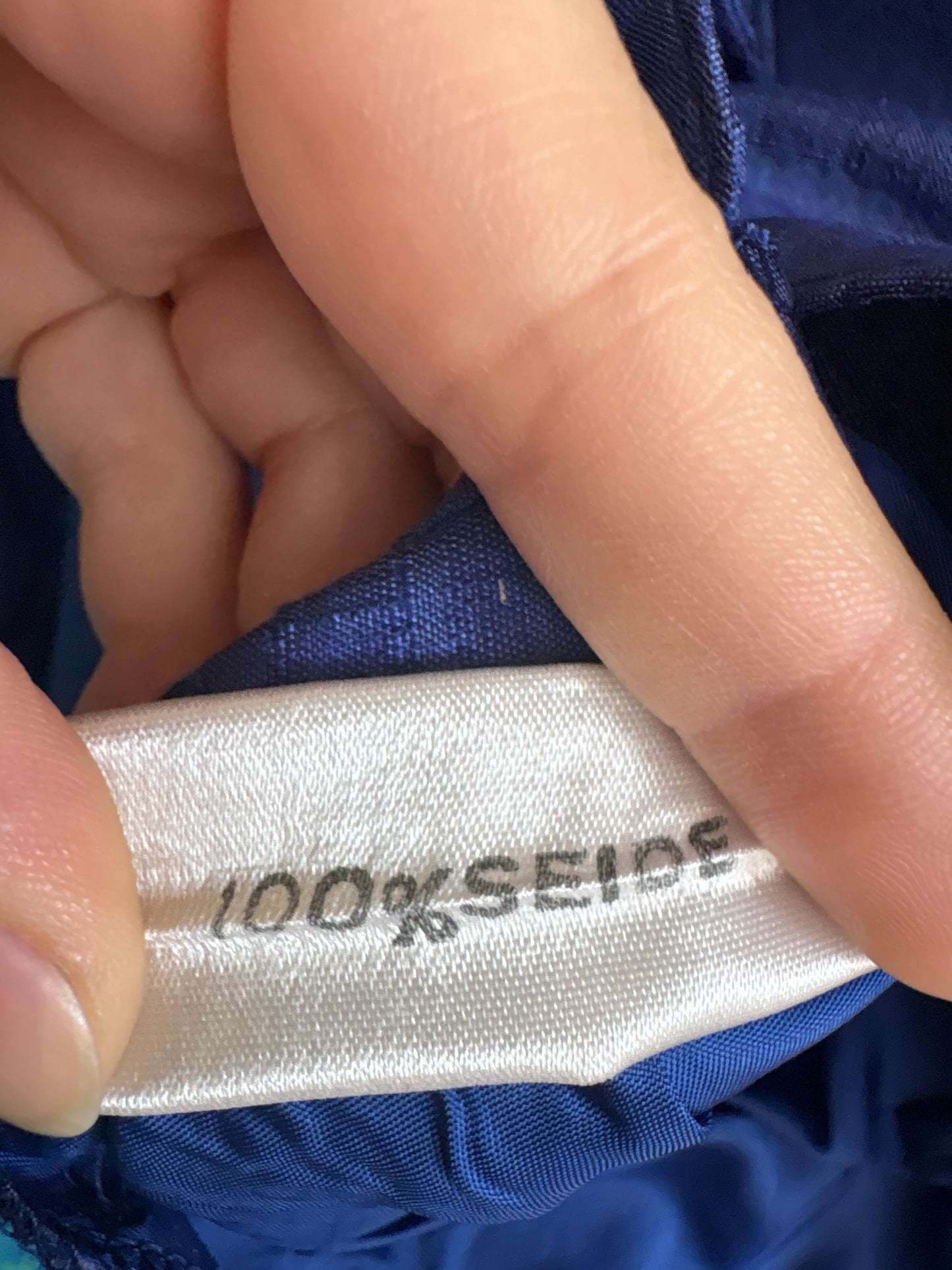 Sacou cambrat din mătase naturală dupioni indigo blue cu umeri bufanți