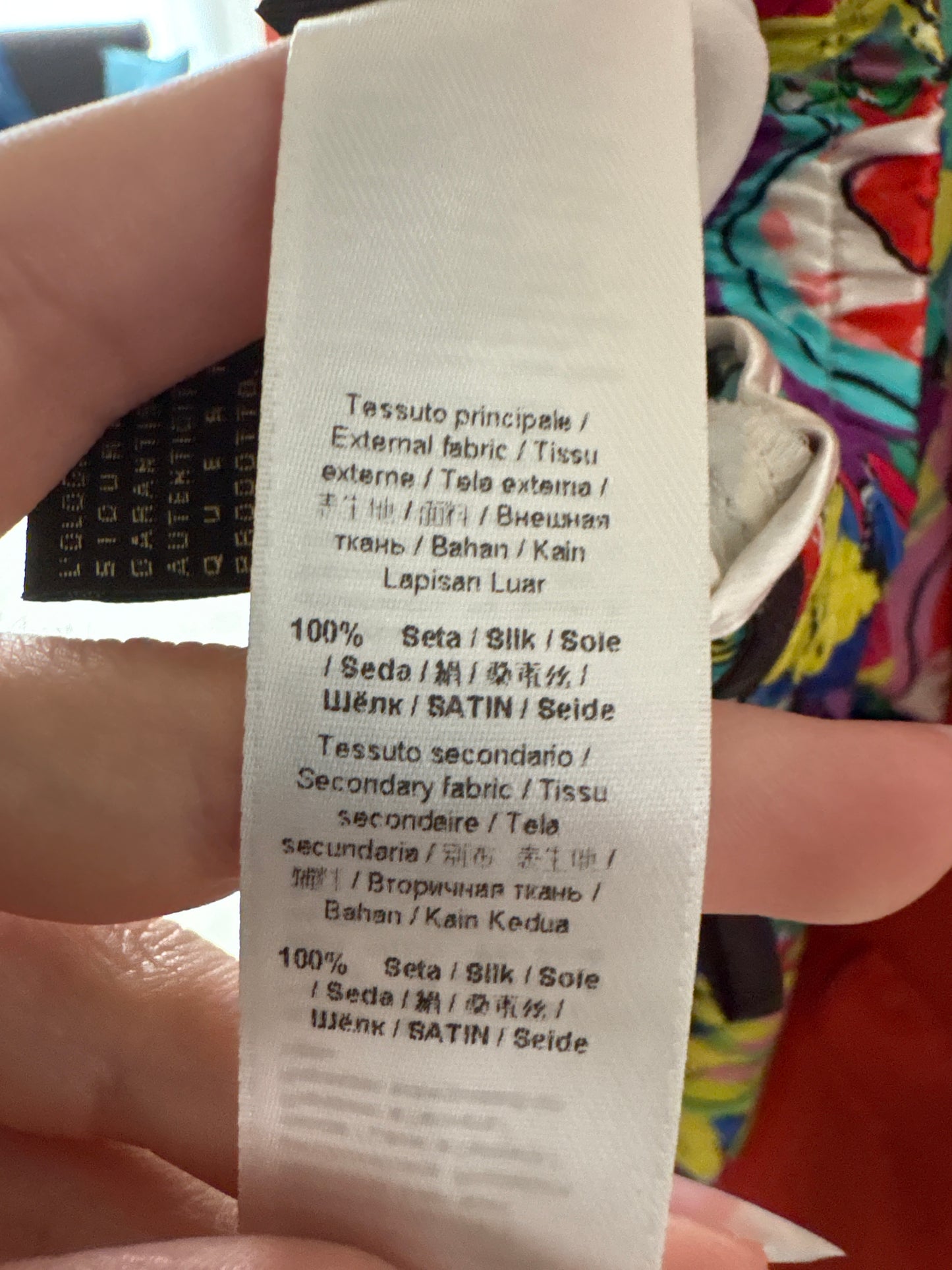 Pantaloni petite Roberto Cavalli din mătase naturală în croi clasic cu influențe casual