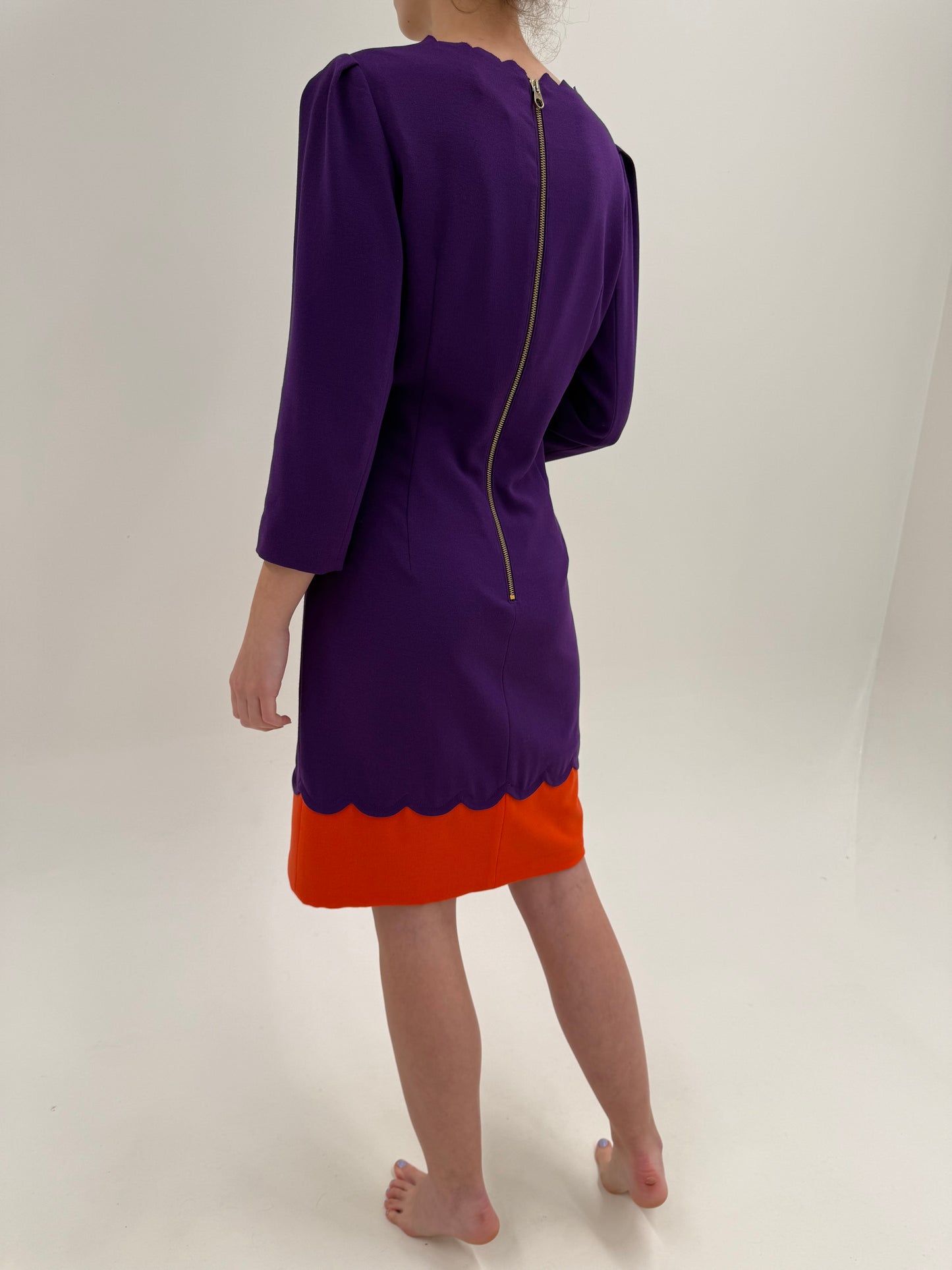 Rochie de brand premium colorblock în culori tari