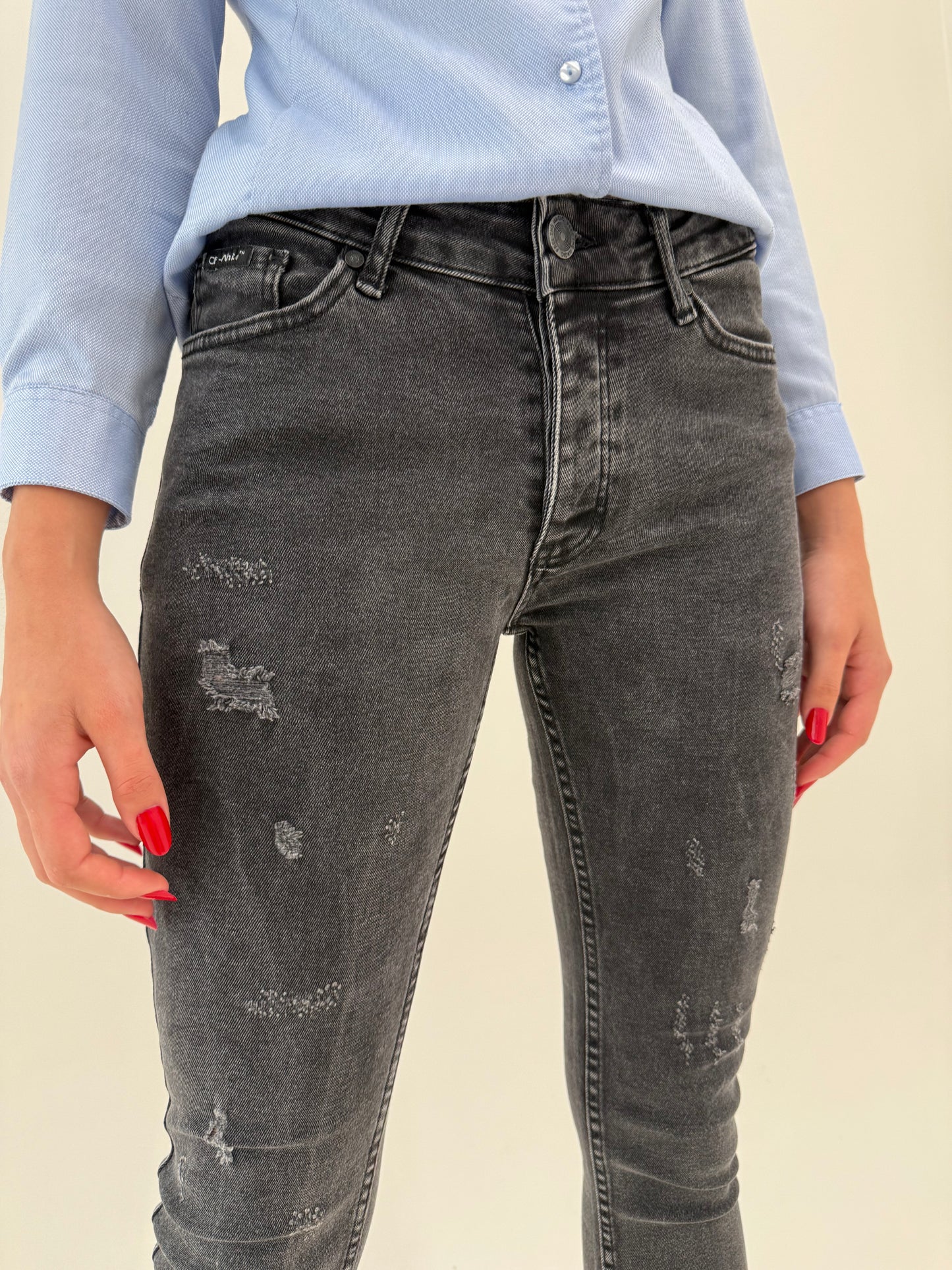 Jeans Off White modelatori ultra confort skinny fit