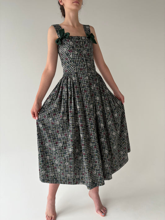 Rochie vintage de brand luxury Sportalm din pânză cu corsaj