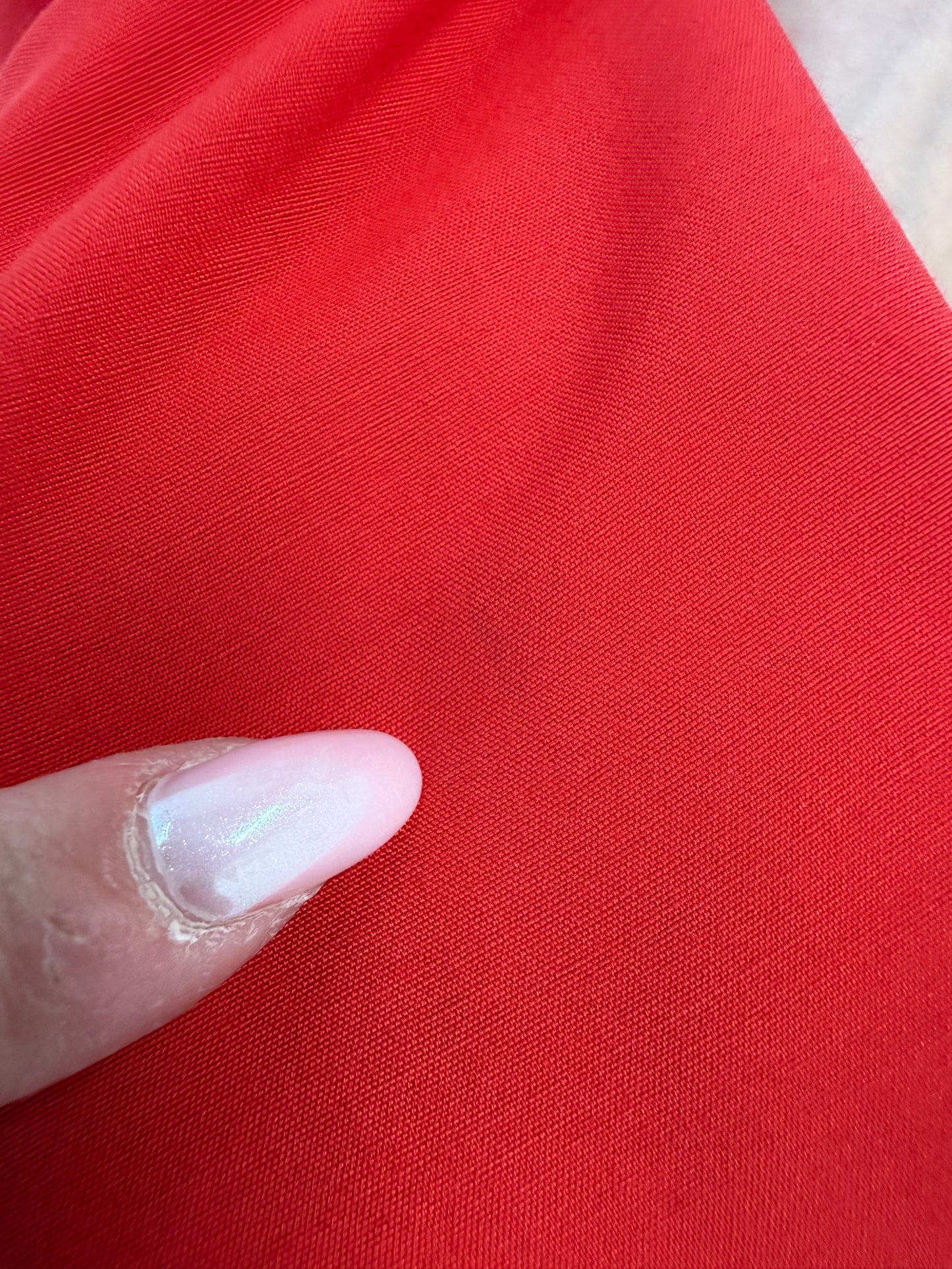 Pantaloni vintage cherry red super vaporoși din panzica cu talie extrem de înaltă