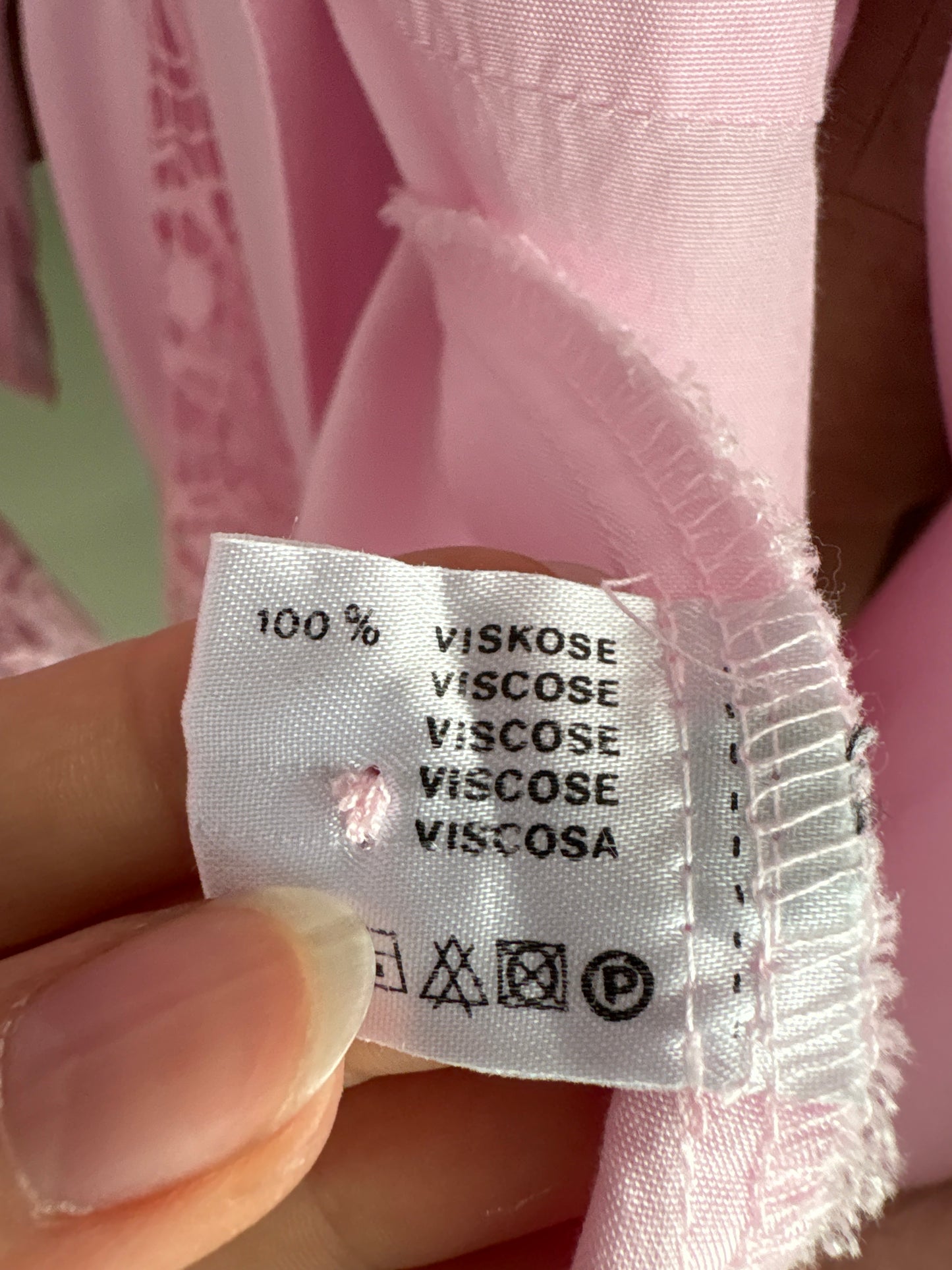 Set vintage powder Pink cu inserții de dantelă macrame și talie marcată elastică