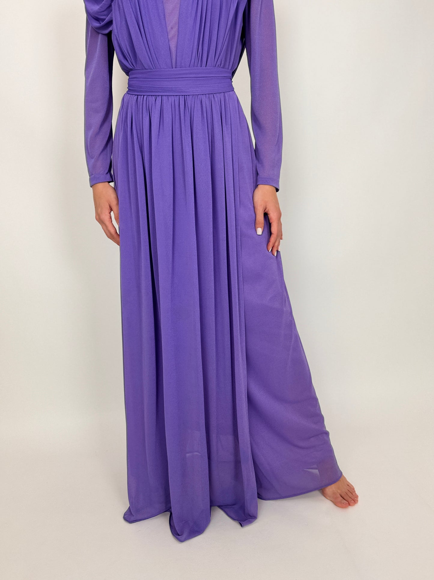 Rochie vintage maxi lavandă