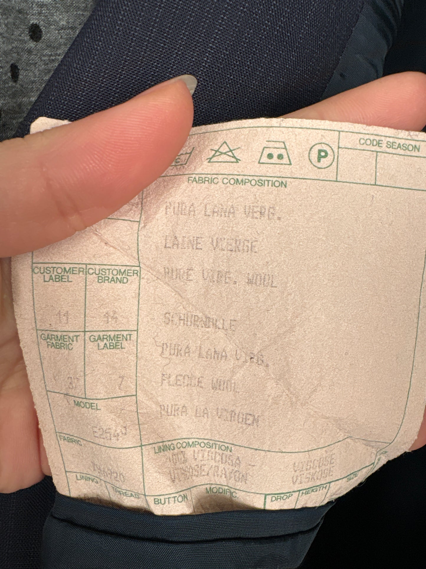 Set sacou + vestă italian din lanita extrafina în croi actual