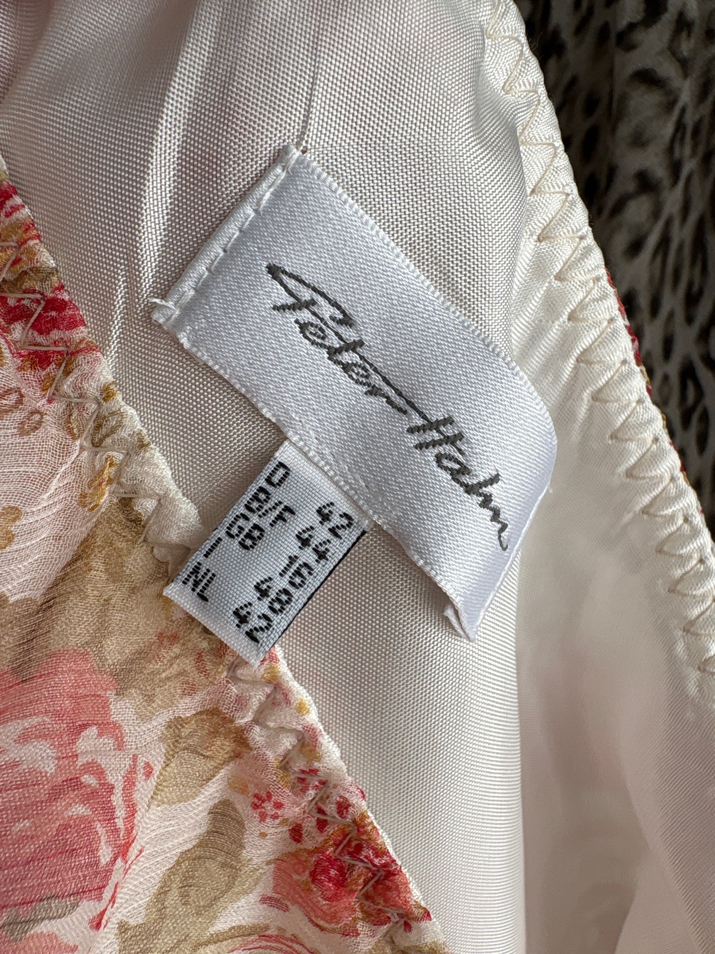 Fustă maxi din mătase naturală in bie cu print paisley