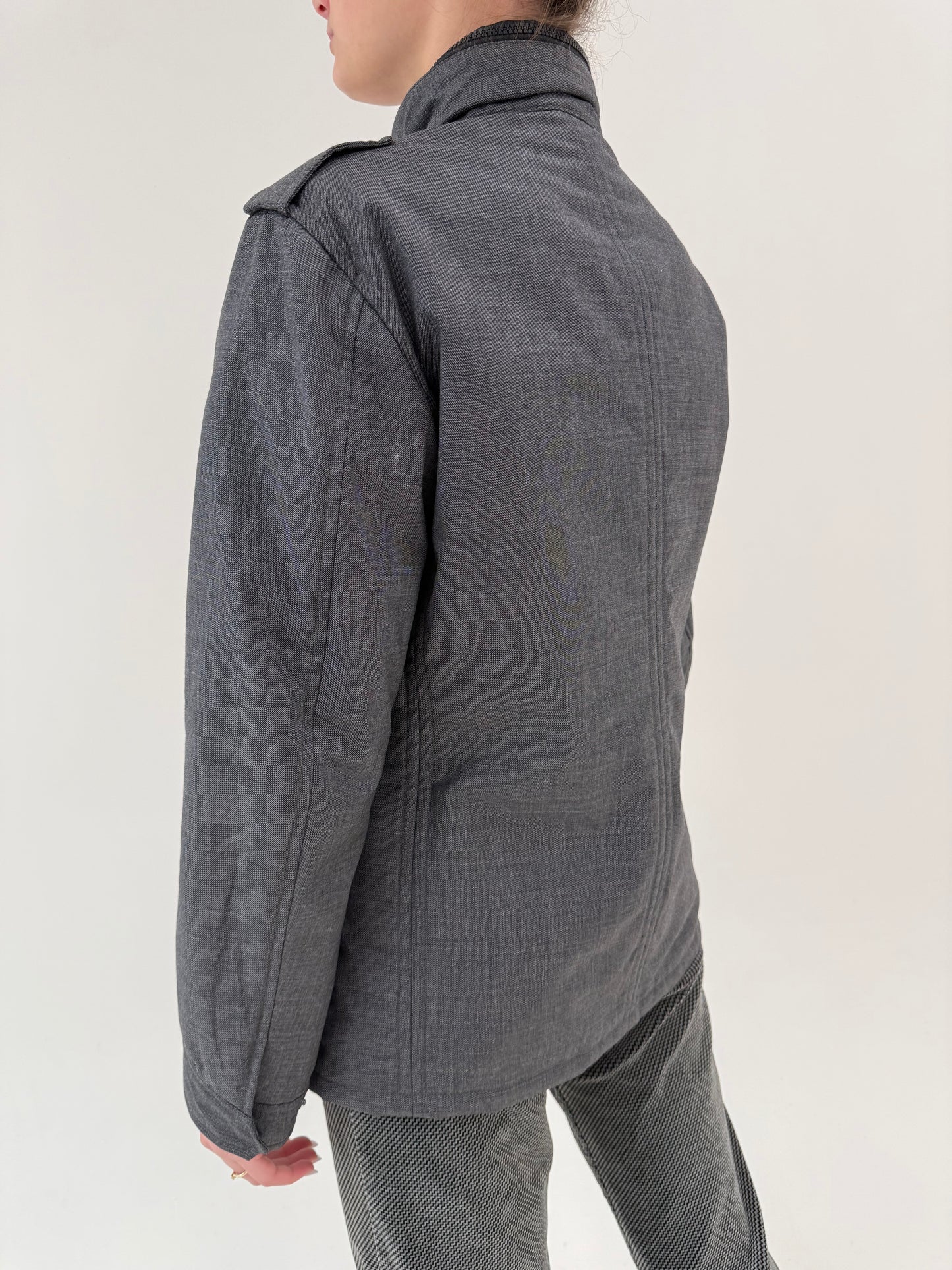 Geacă Armani de primăvară din lana extrafina impermeabila