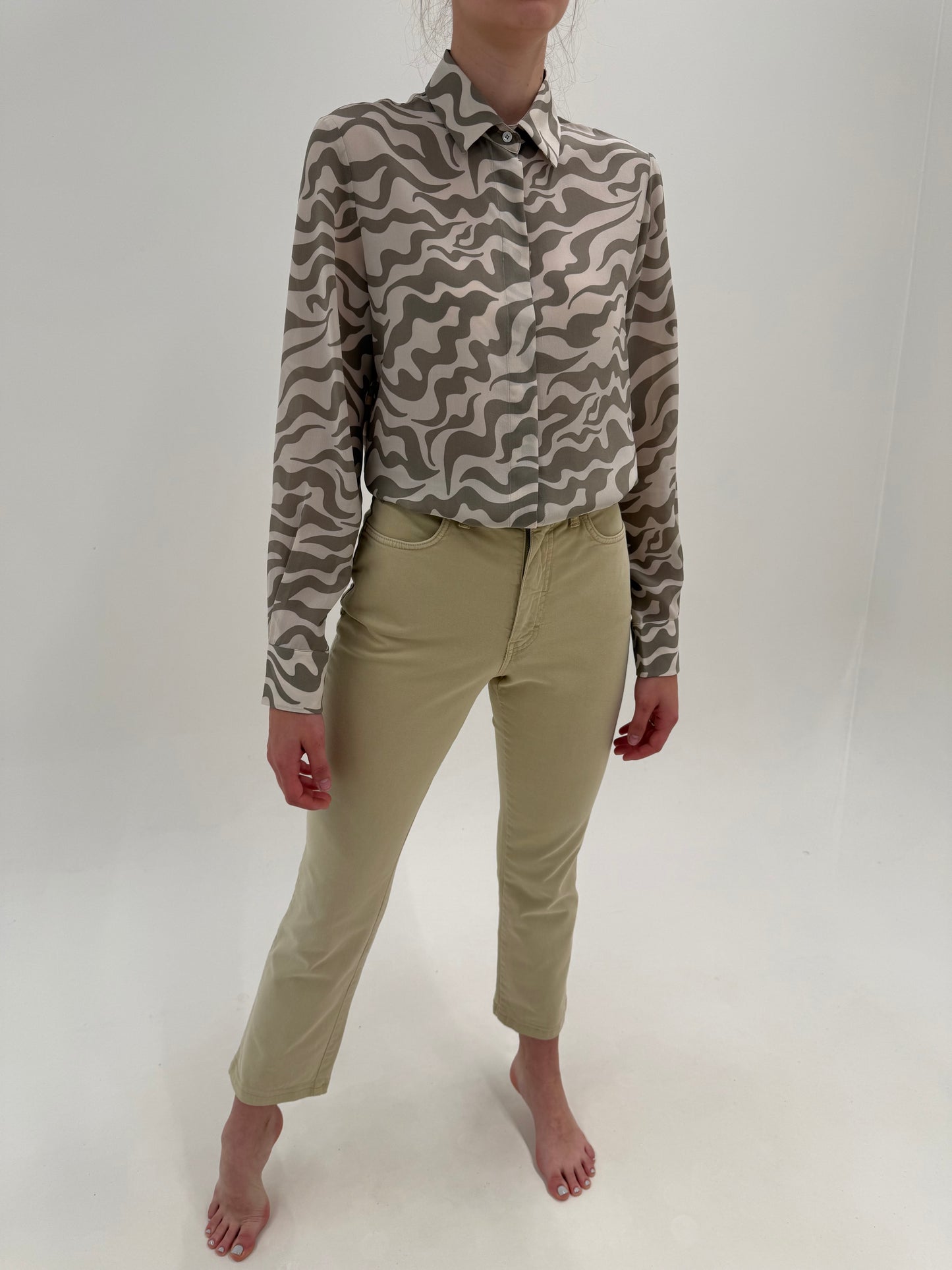 Jeans luxury de vară Trussardi camel ultra confort modelatori