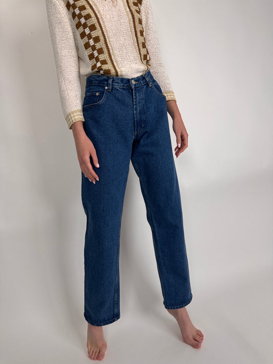 Jeanși premium tall vintage italienesti straight leg classic wash