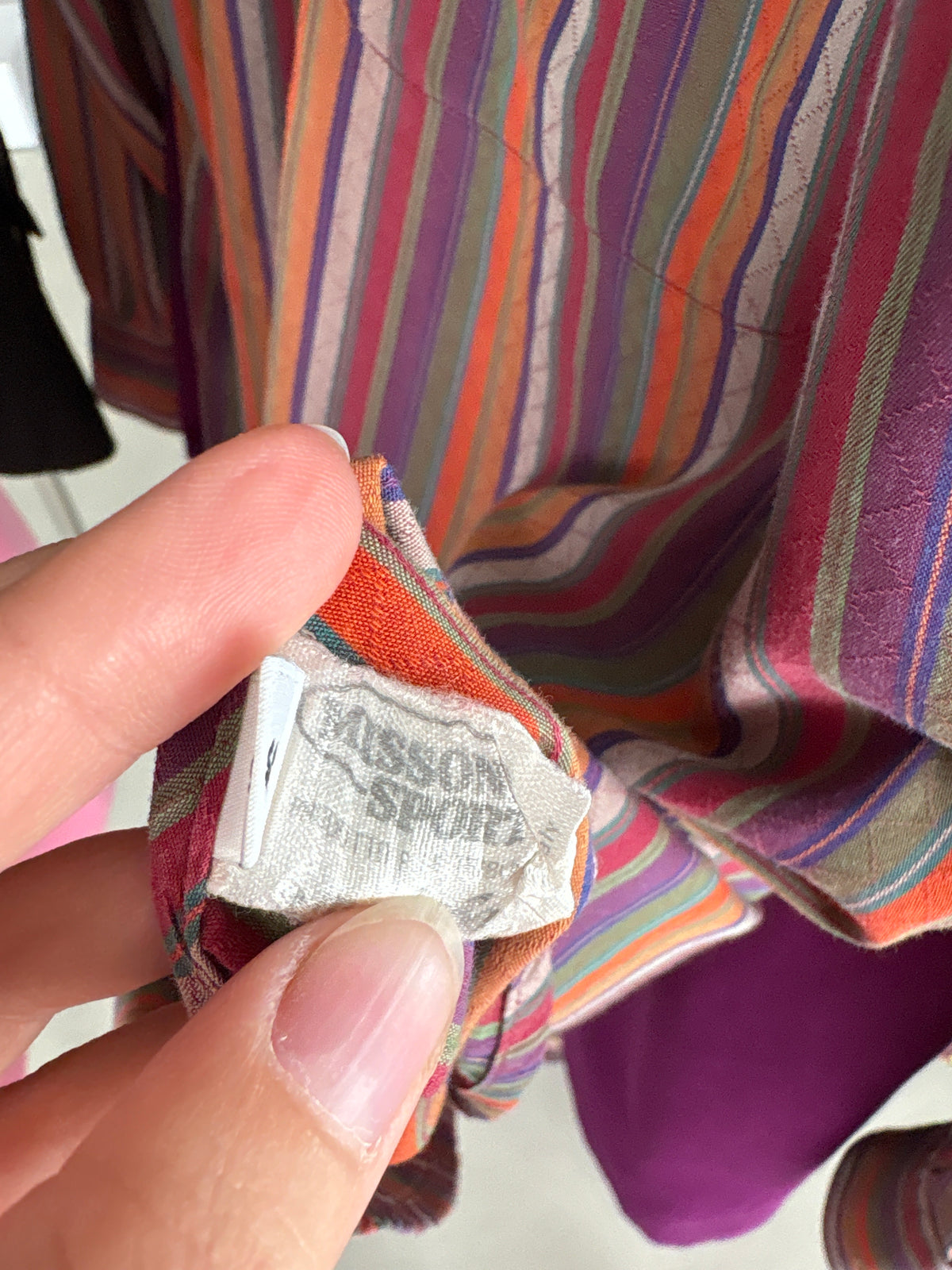 Cămașa Missoni din poplin excepțional plin texturat de bumbac moale în dungi