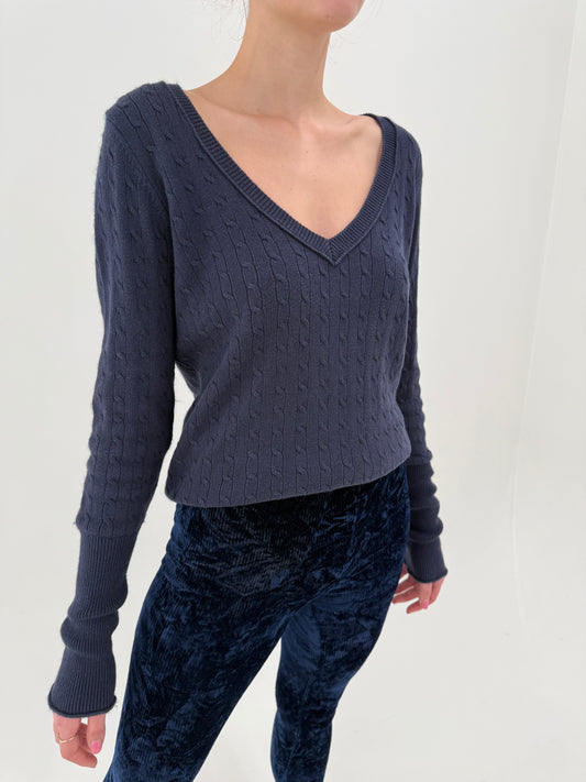 Pulover Ralph Lauren cu torsade și anchior din bumbac