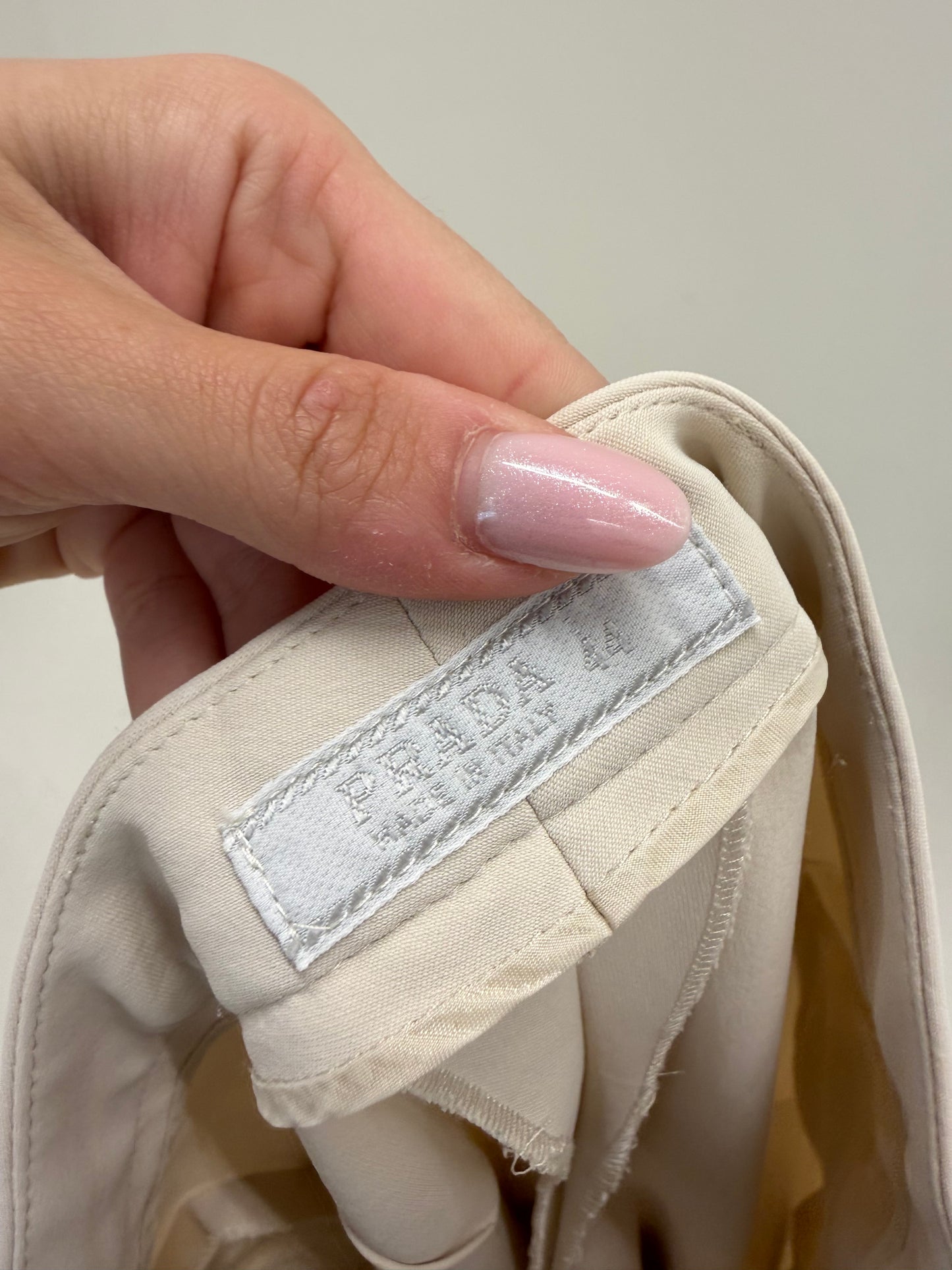 Pantaloni business Prada off white modelatori petite