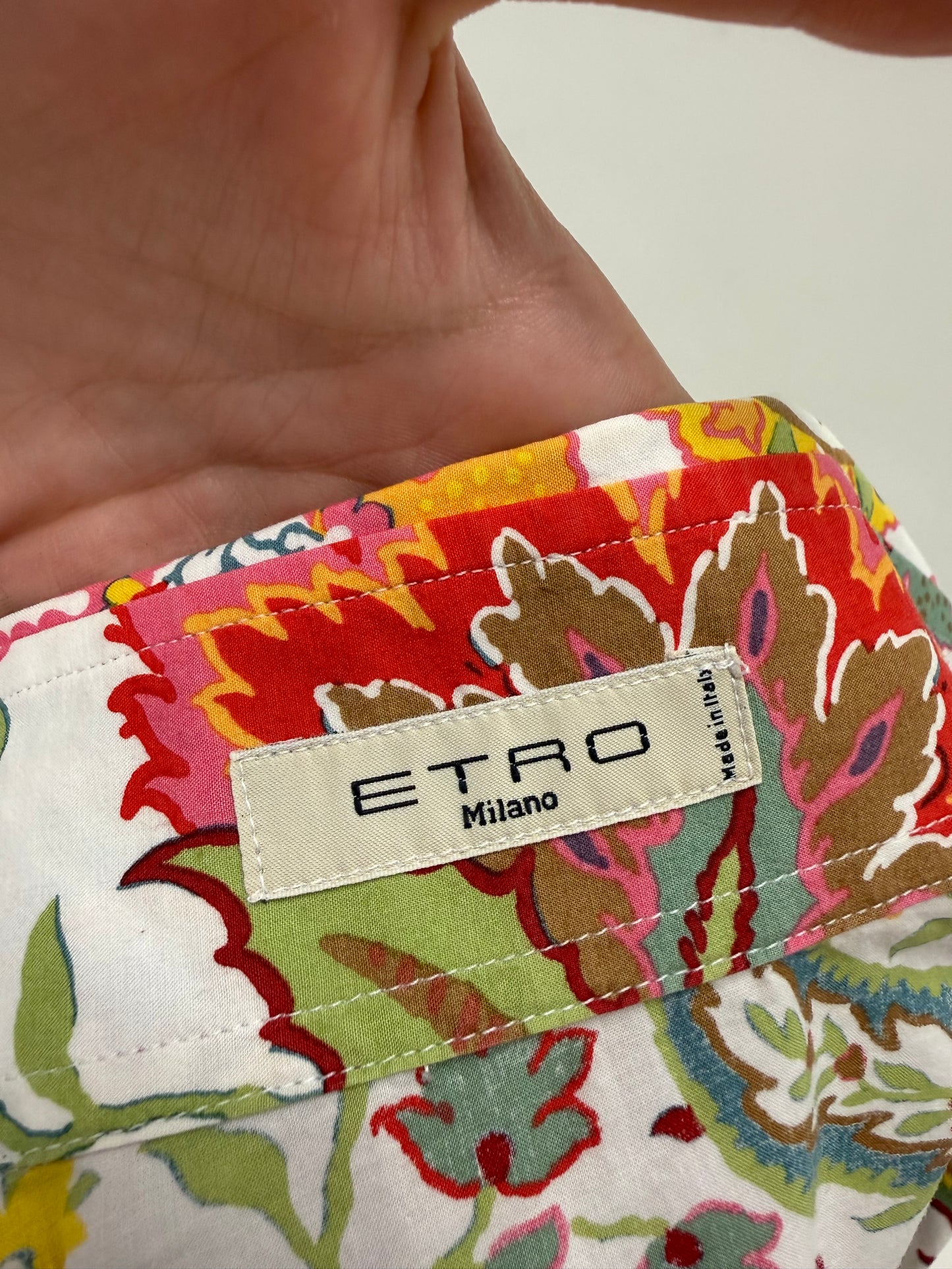 Cămașa luxury Etro iconică din panzica extrafina de bumbac