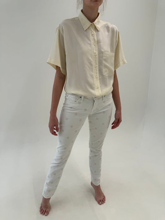 Jeans Marc Jacobs de vară cu buline ușor texturate ușor modelatori