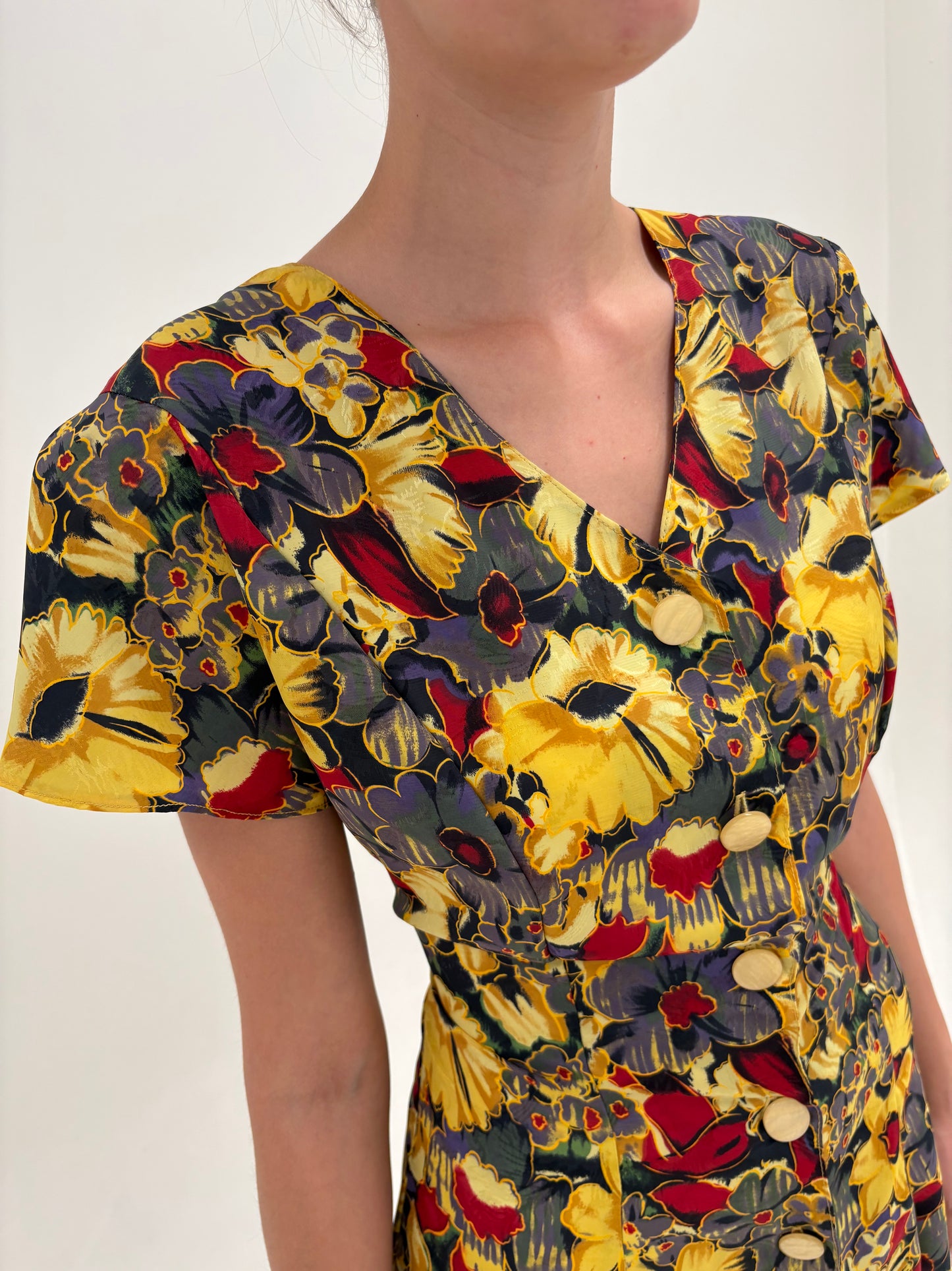 Rochie vintage maxi vaporoasă cambrata maxi cu talie reglabilă la spate