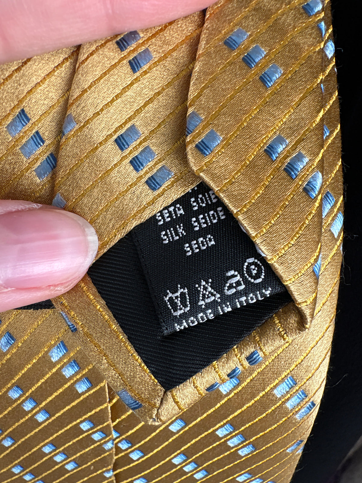 Cravata Valentino din jacquard de mătase naturală
