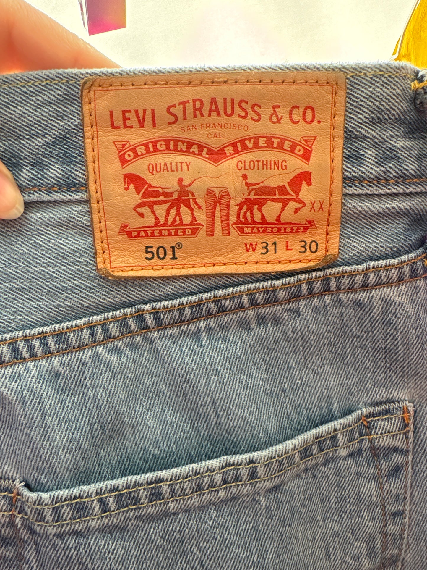 Jeans Levi’s 501 light wash