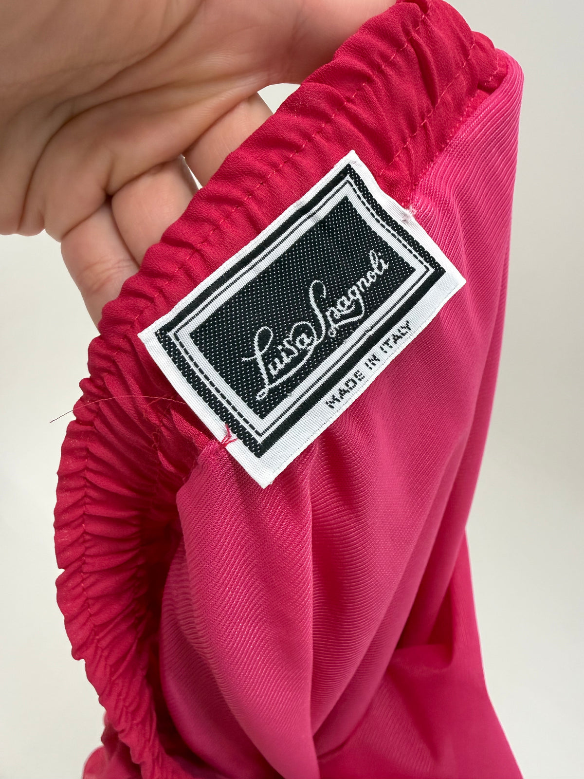 Fustă Luisa Spagnoli electric pink plisată ultra amplă cu talie înaltă elastică