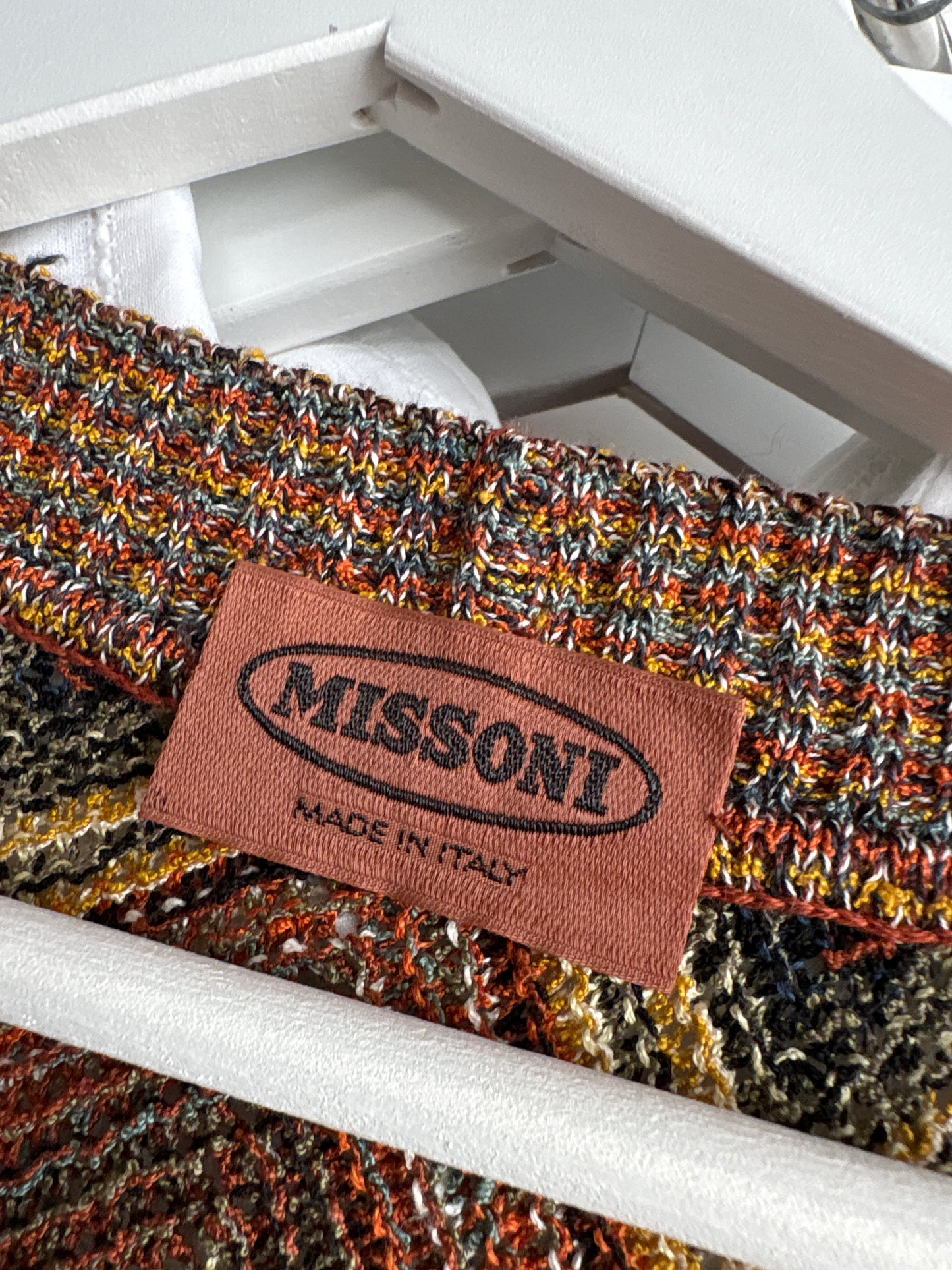 Cardigan ultra luxury Missoni din jerse de vara din bumbac cu in