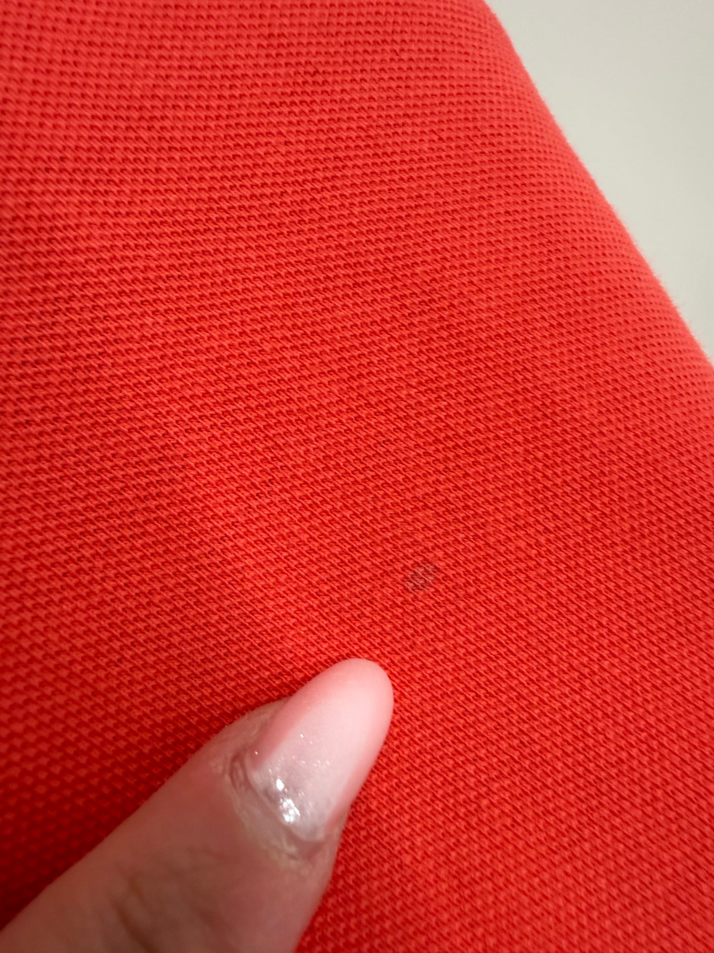 Top polo Fendi coral red din bumbac excepțional