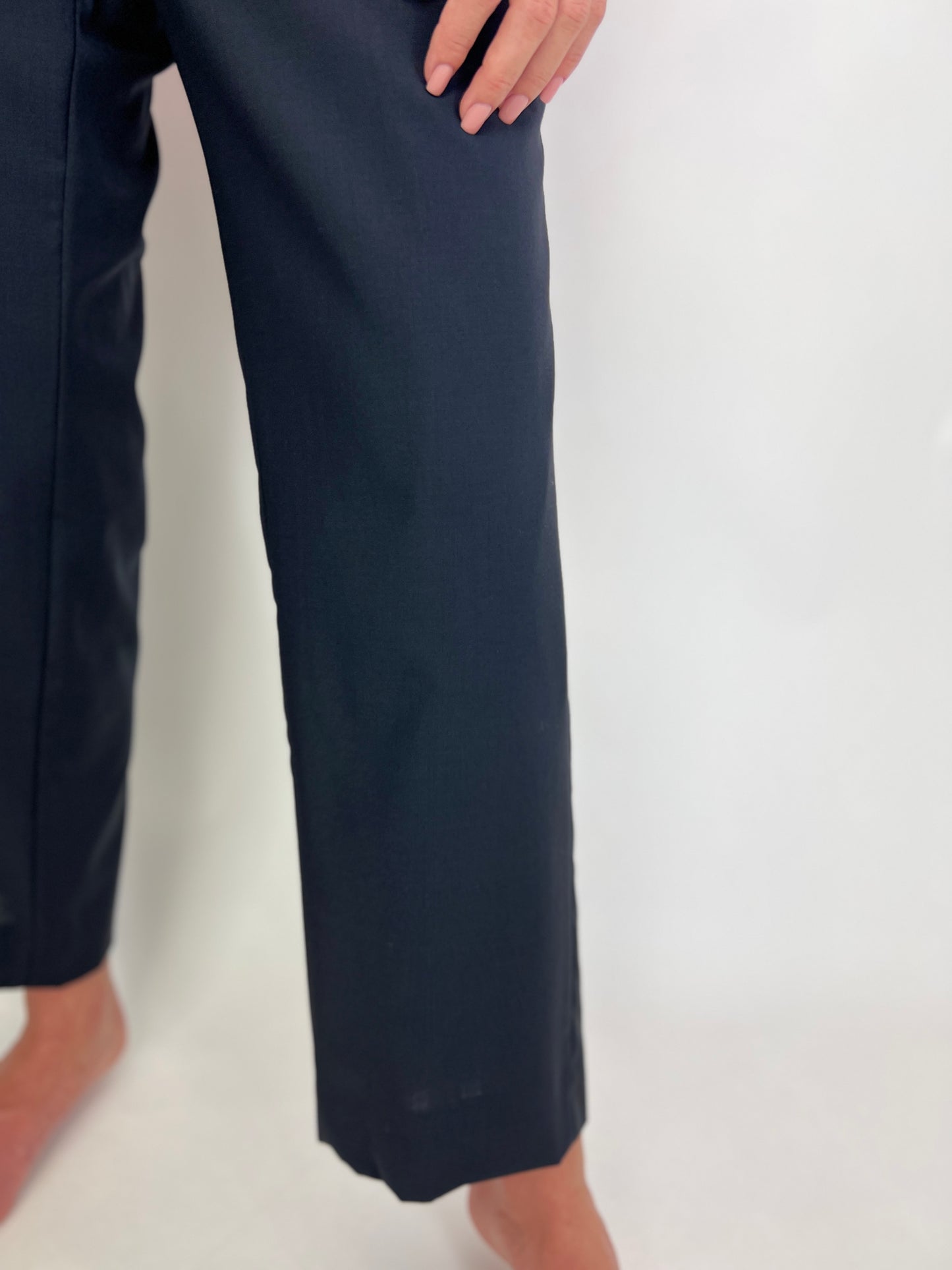 Pantaloni Navy lana pura extrafina