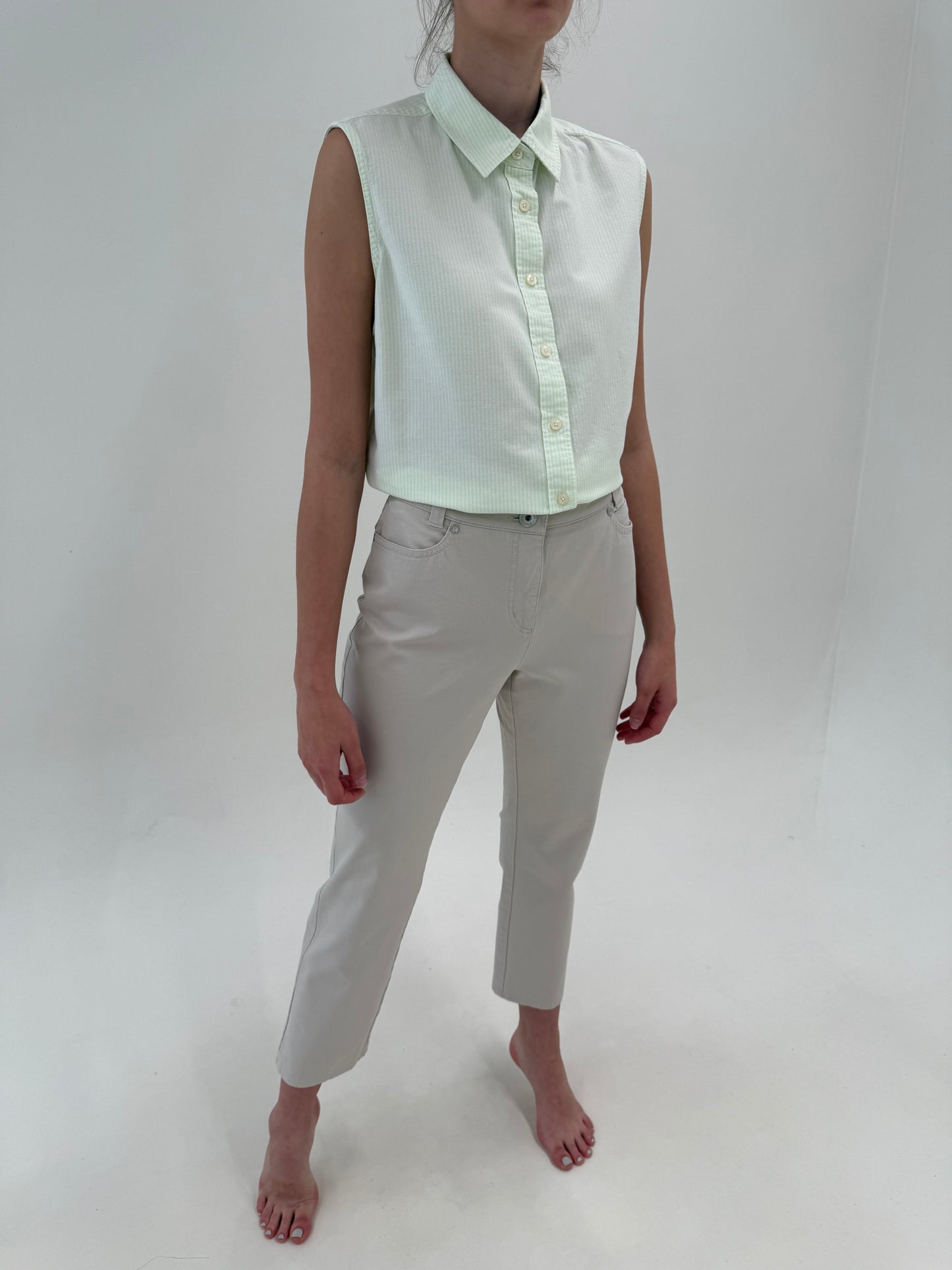 Pantaloni warm gray de vară din bumbac premium ultra confort