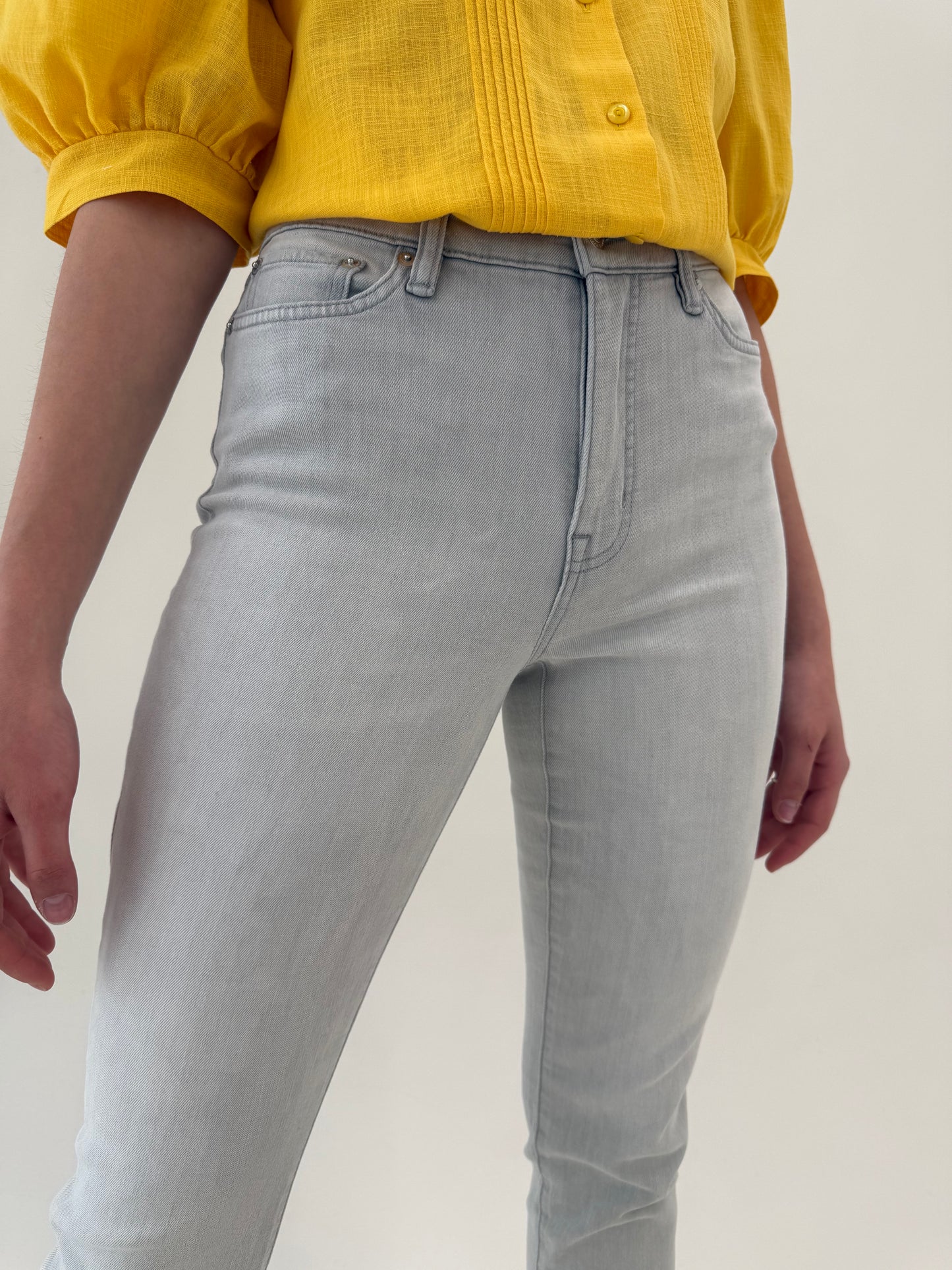 Jeans silver gray petite Ralph Lauren ultra confort modelatori