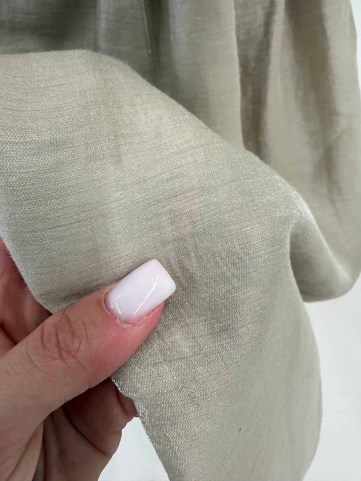 Rochie vintage maxi ‘couture’ din pânză perlata de în cu corsaj de la zi la seară