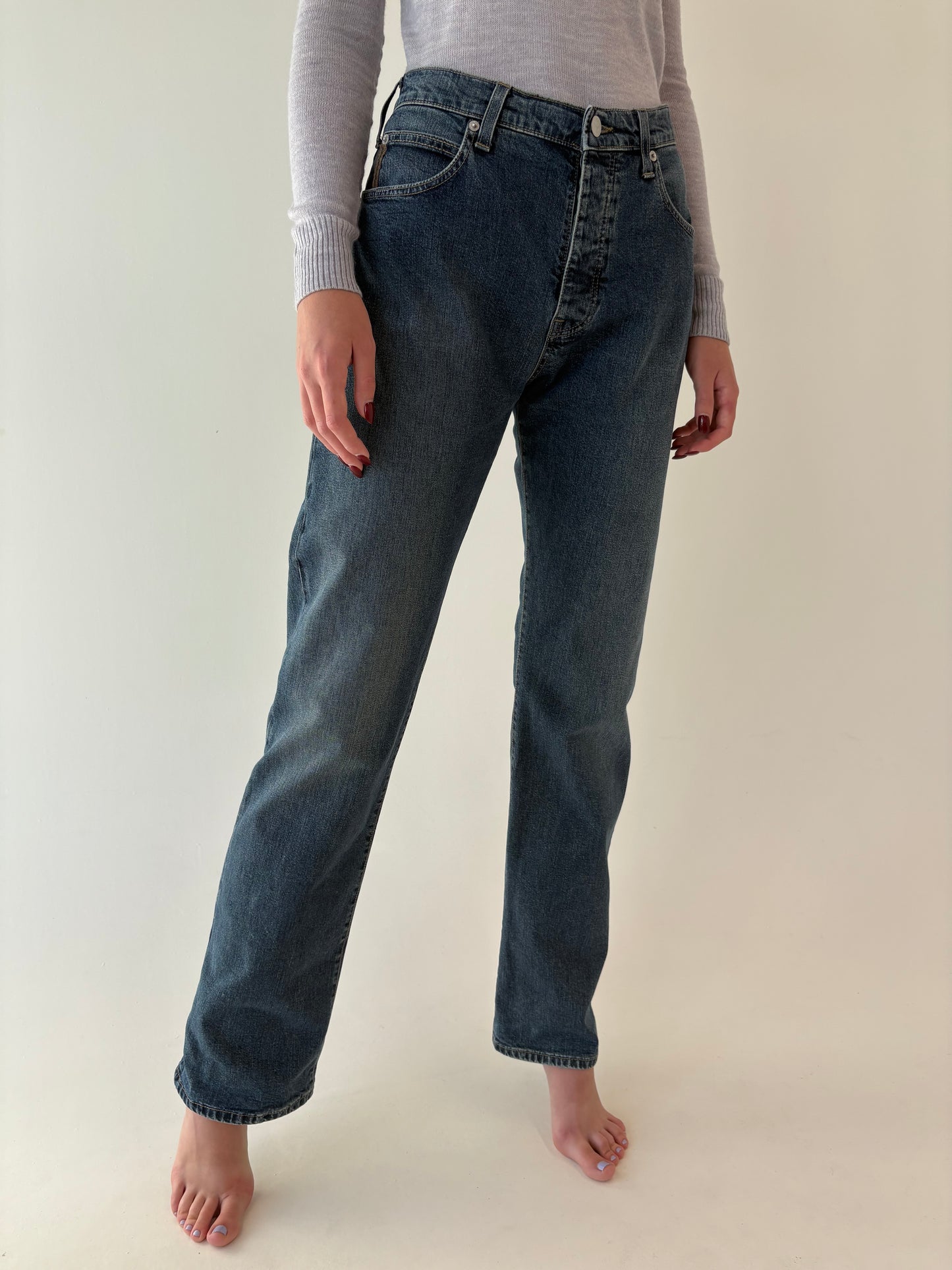 Jeans tall Armani dark wash modelator straight leg
