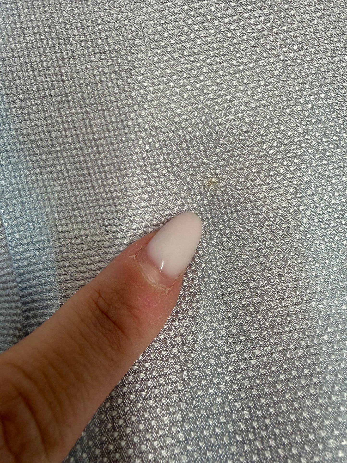 Corsaj vintage Versace baby blue din panzica perlata și organza