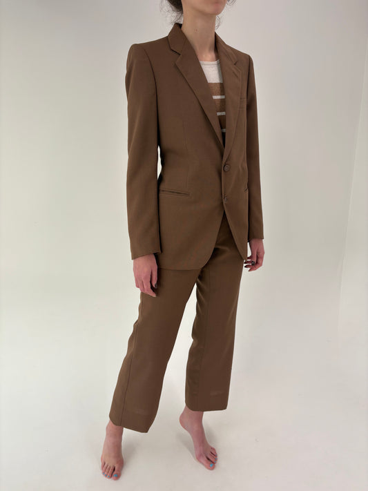 Costum cafe au lait din lana extrafina