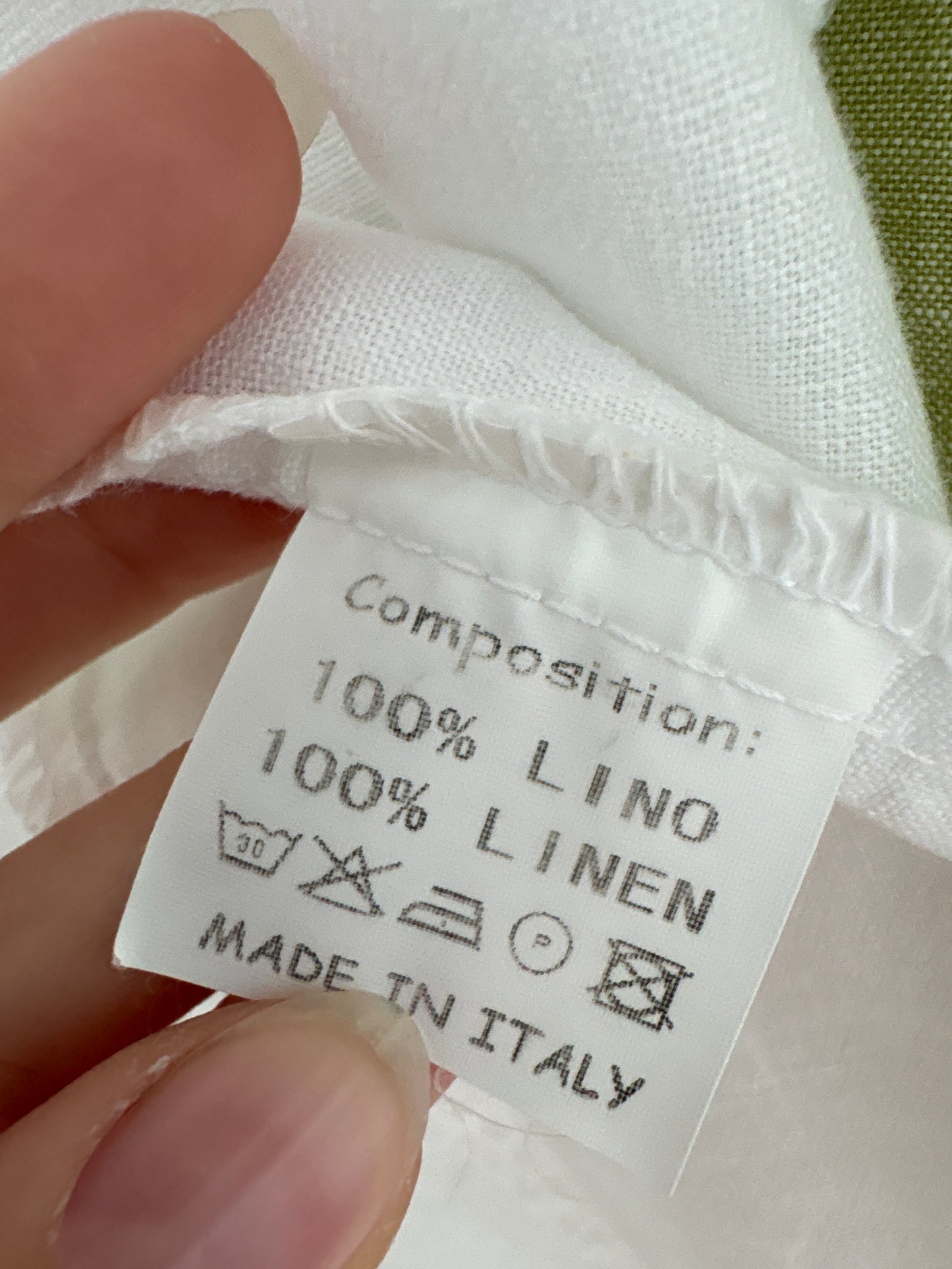 Top cambrat ultra chic italian din in premium cu talie reglabilă la spate