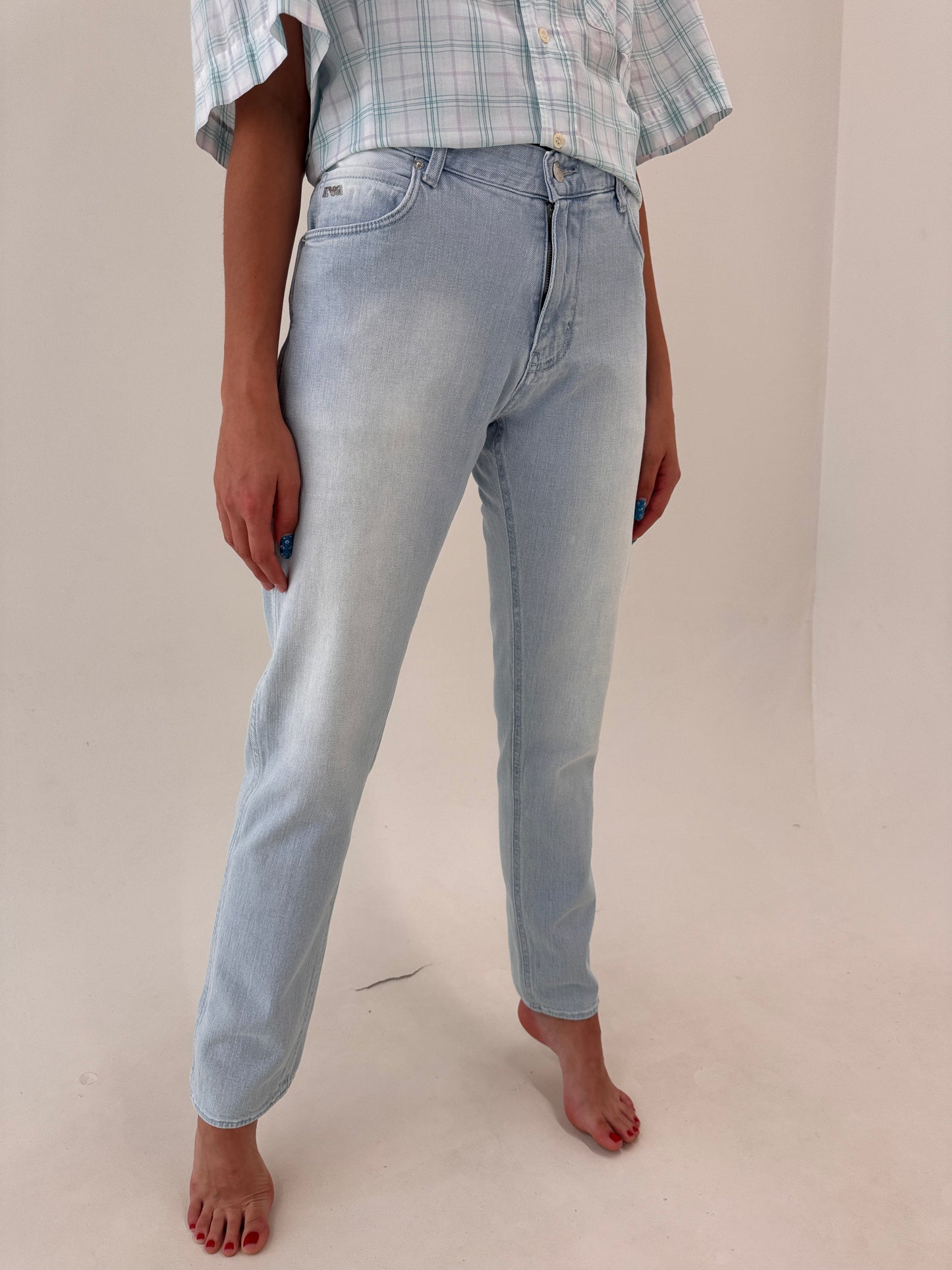 Jeans Armani ultra confort tall light wash in croi clasic