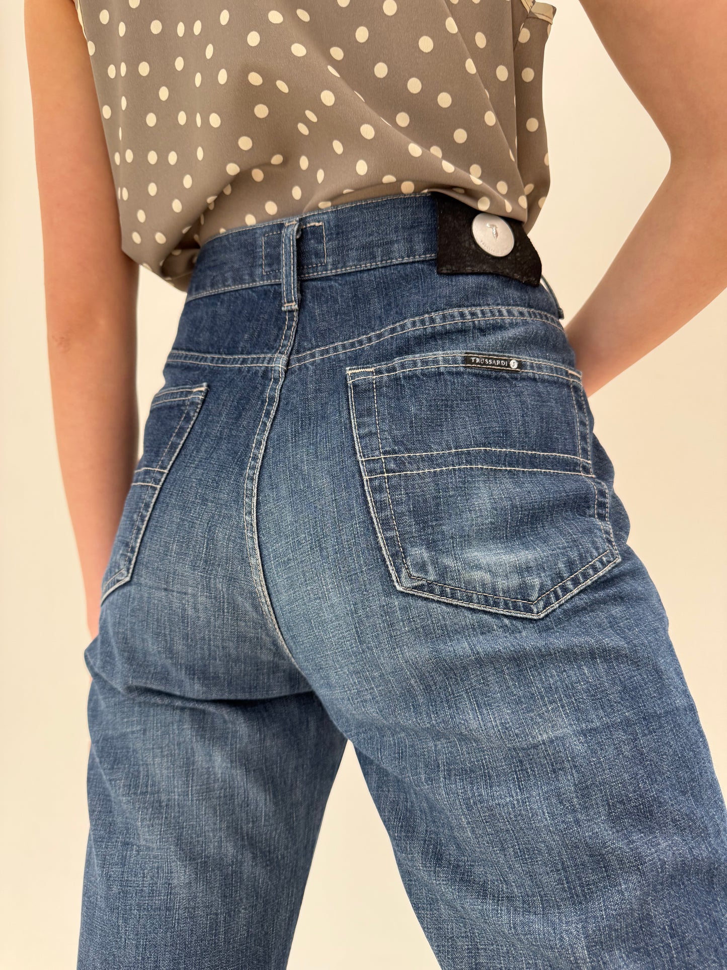 Jeans luxury Trussardi clasic wash and fit