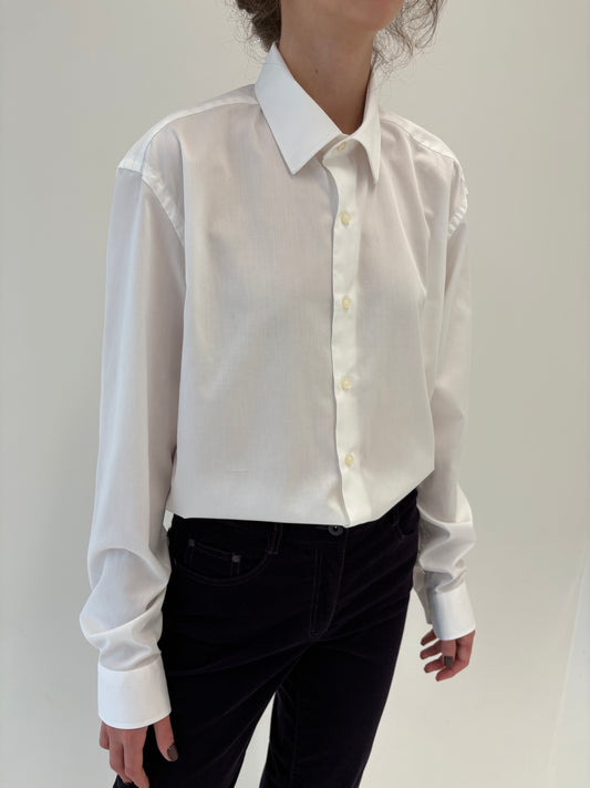 Cămașa premium italiană clasică din poplin excepțional de bumbac