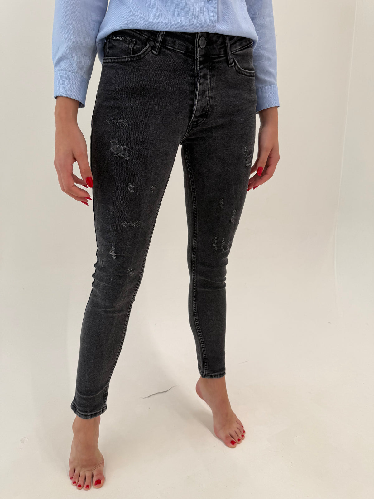 Jeans Off White modelatori ultra confort skinny fit