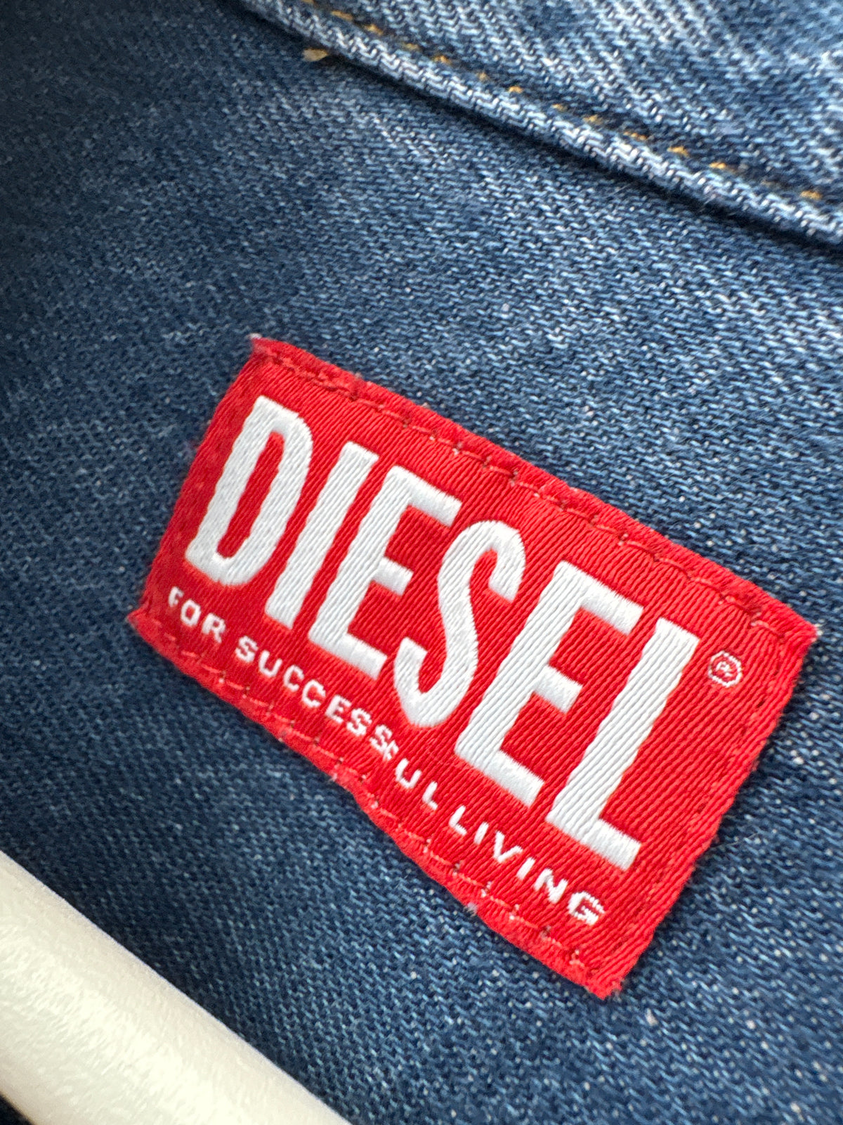 Cămașa tall luxury Diesel din jeans moale de bumbac Pink wash
