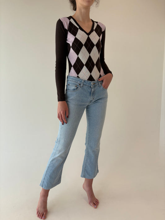 Jeans Levi’s vintage bootcut ușor strech în croi super în trend
