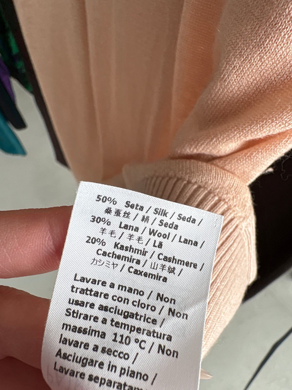 Pulover luxury Patrizia Pepe din cașmir, lana și mătase peach nude