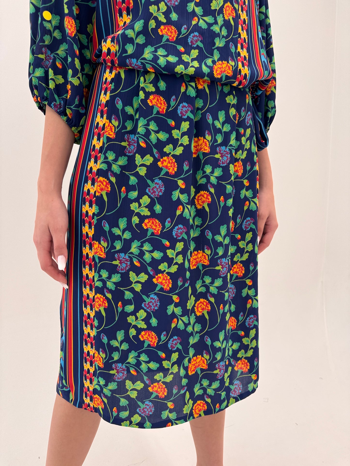 Set vintage luxury de designer Diane Frès de arhivă / colecție ani 80 timpurii