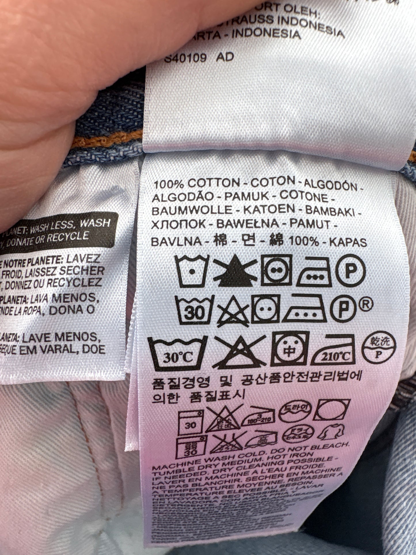 Jeans Levi’s 501 light wash