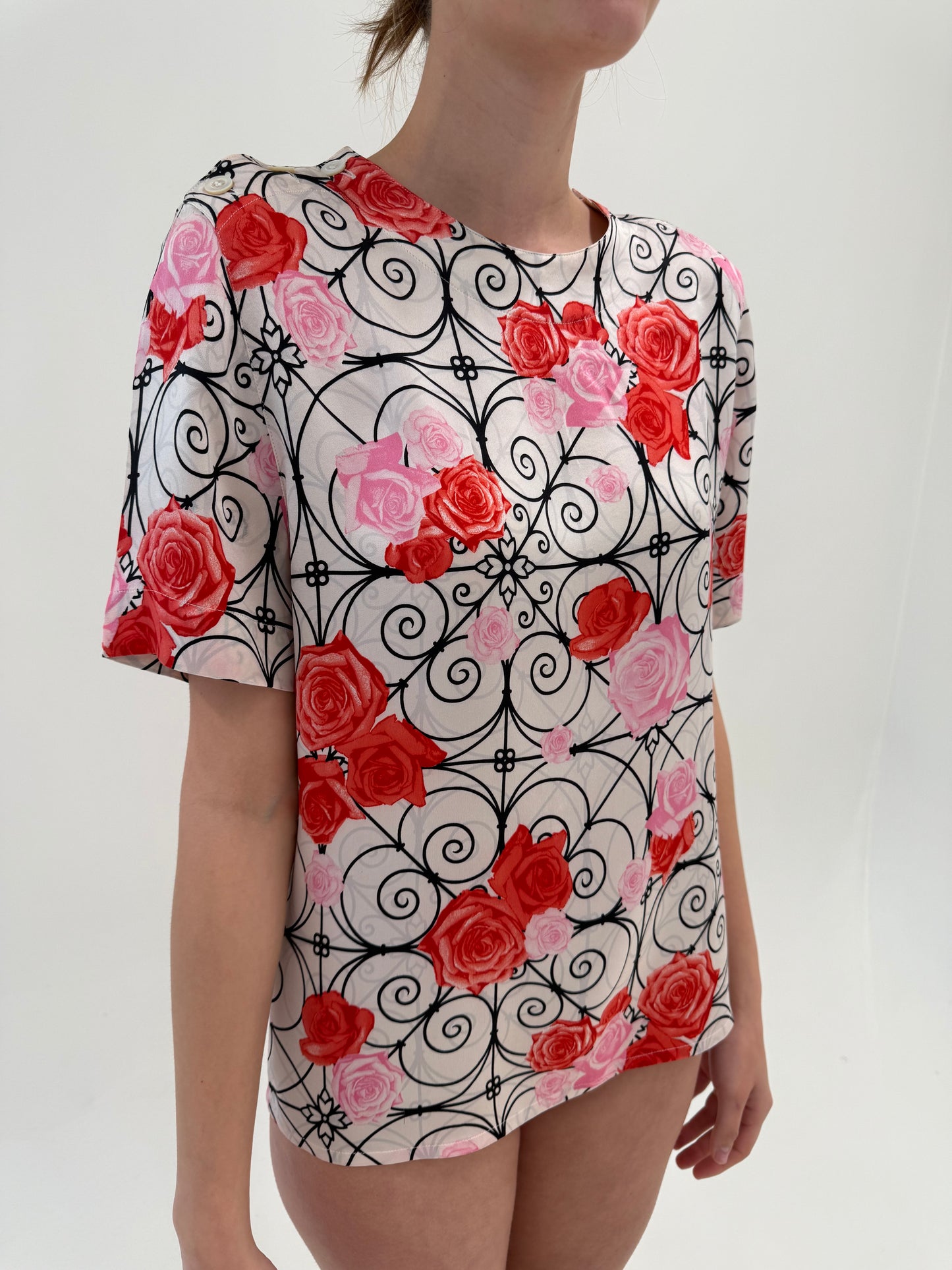 Top luxury Escada din mătase naturală cu print superb