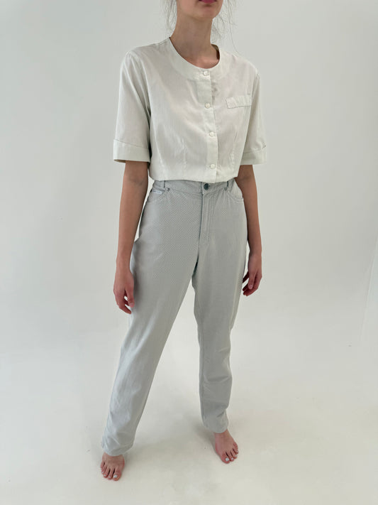 Jeans tall modelatori de vară warm silver gray ultra confort