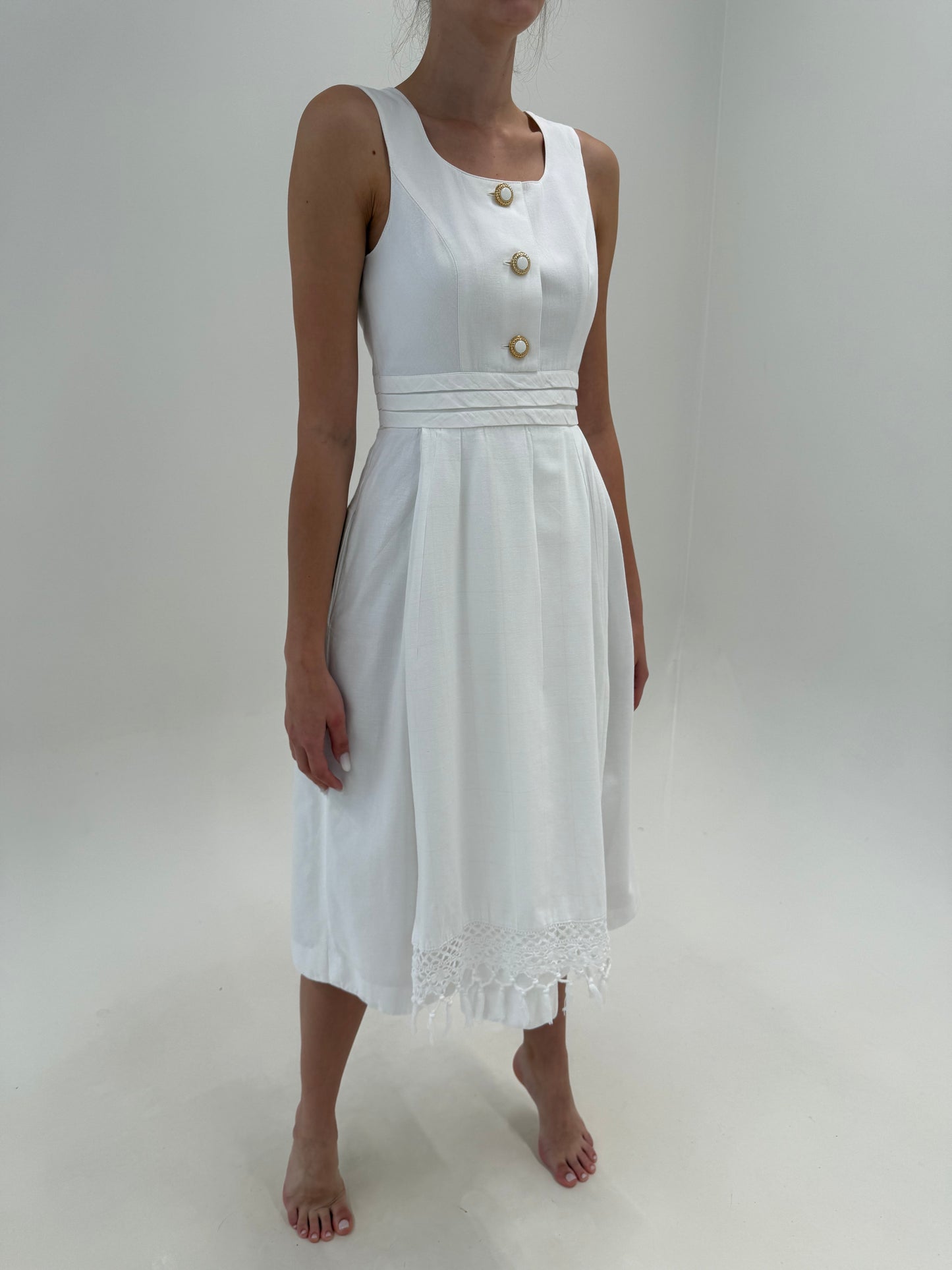 Rochie de brand luxury Sportalm din pânză excepțională de in și bumbac