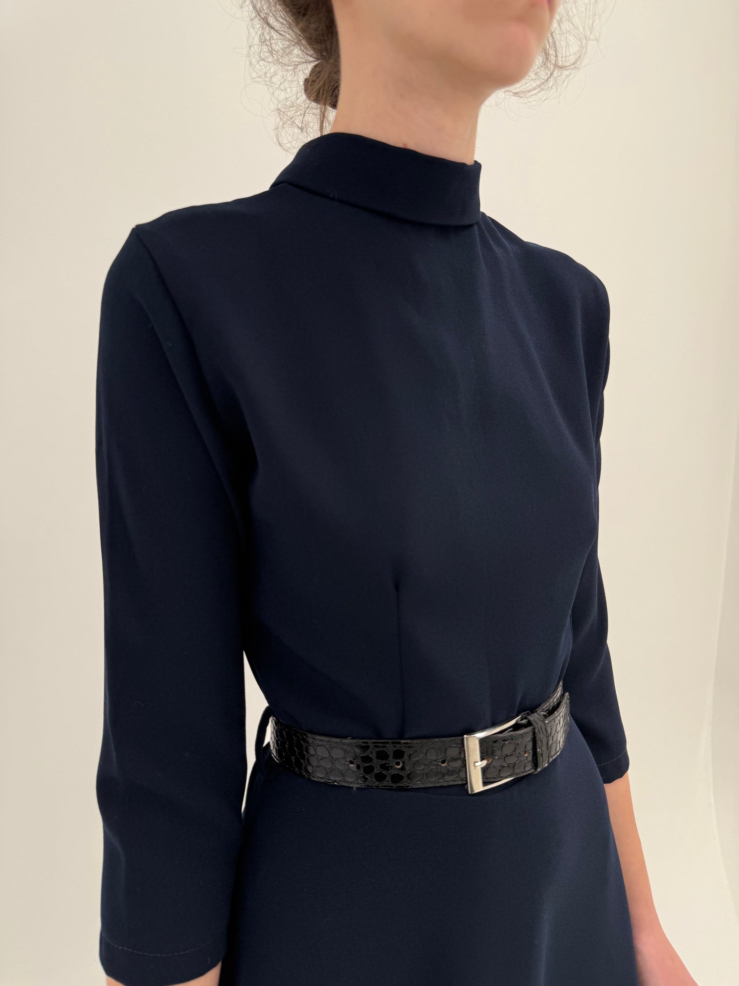 Rochie tip maleta de la business la cocktail maxi Navy blue